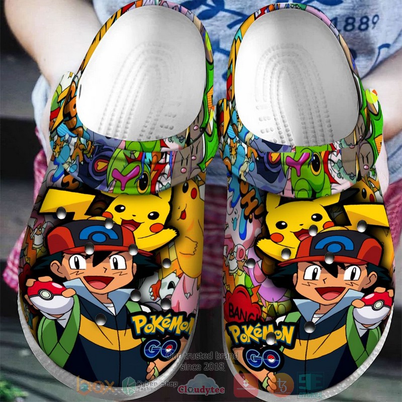 Merchidea Satoshi Pokemon Anime Crocs Crocband Clogs Shoes Comfortable For Men Women and Kids