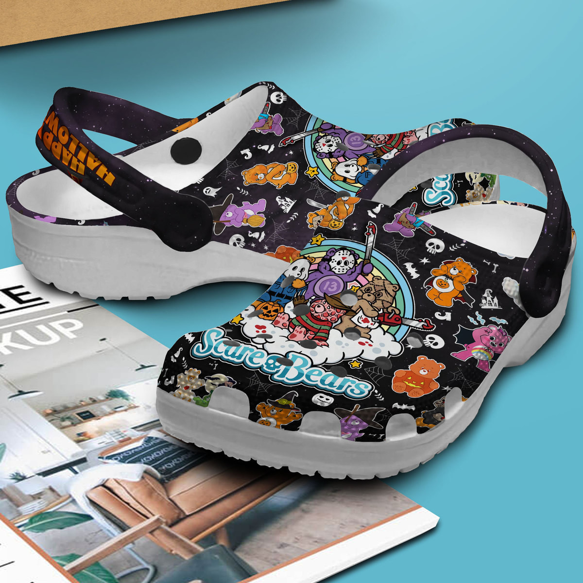 Merchidea Scare Bear TV Series Crocs Crocband Clogs Shoes Comfortable For Men Women and Kids