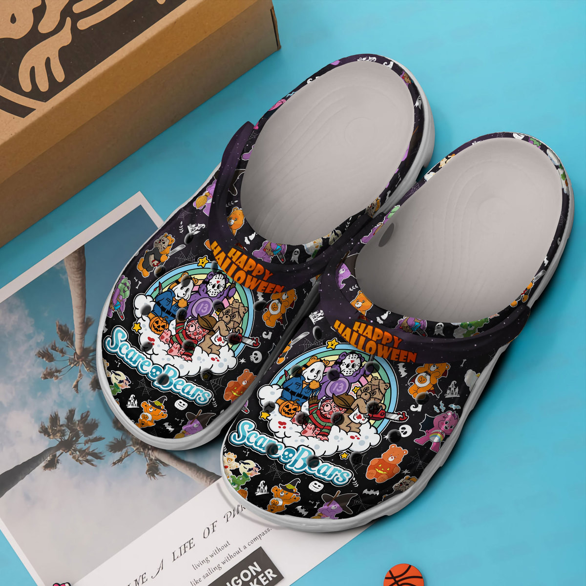 Merchidea Scare Bear TV Series Crocs Crocband Clogs Shoes Comfortable For Men Women and Kids