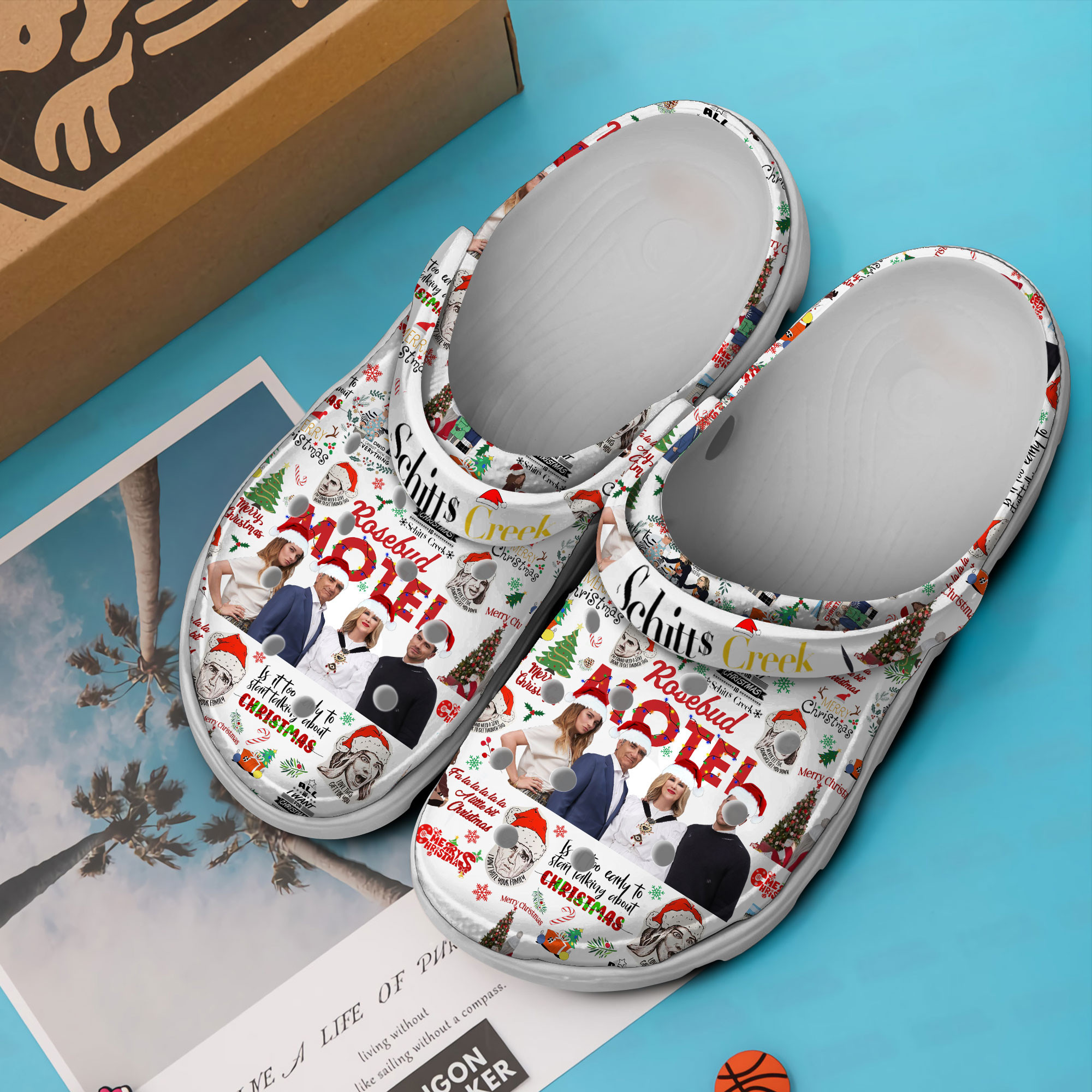 Merchidea Schitt's Creek TV Series Crocs Crocband Clogs Shoes Comfortable For Men Women and Kids