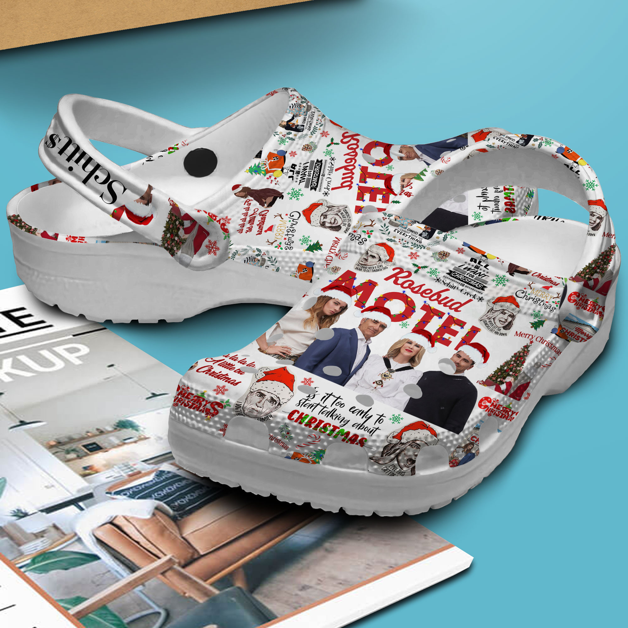 Merchidea Schitt's Creek TV Series Crocs Crocband Clogs Shoes Comfortable For Men Women and Kids