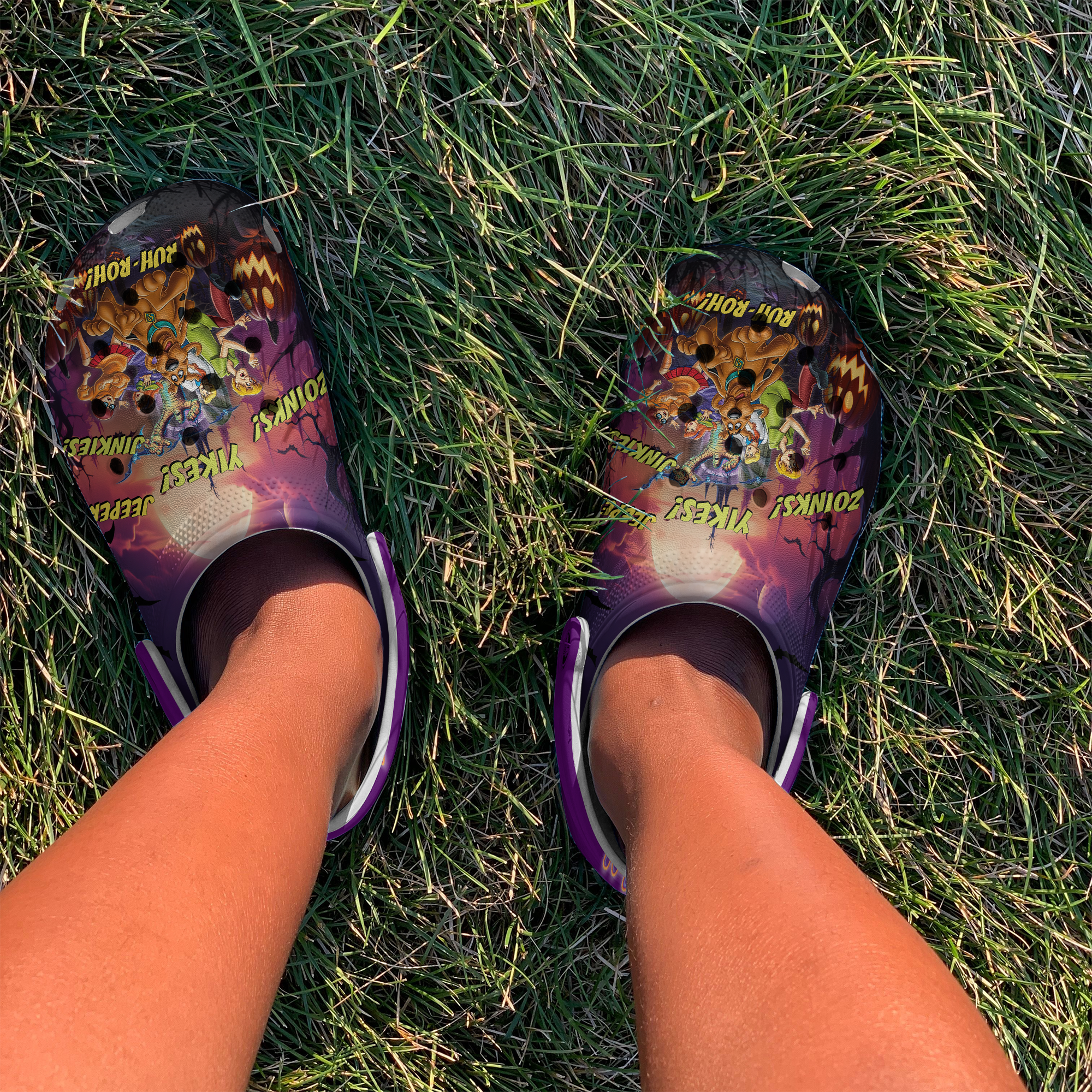 Merchidea Scooby-Doo Cartoon Crocs Crocband Clogs Shoes Comfortable For Men Women and Kids