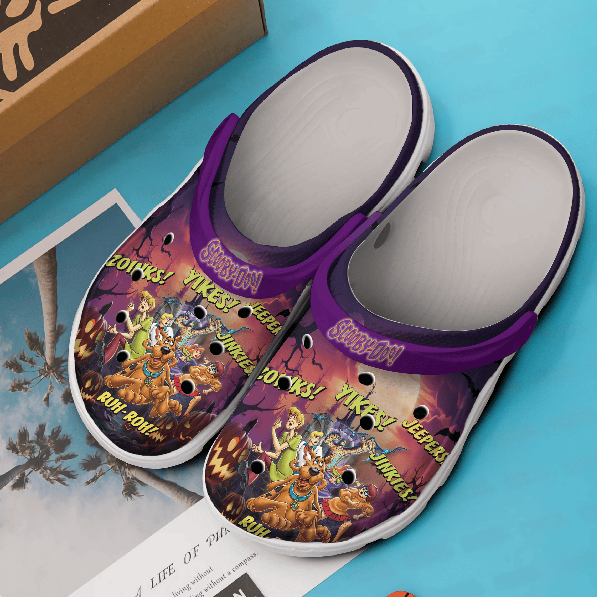 Merchidea Scooby-Doo Cartoon Crocs Crocband Clogs Shoes Comfortable For Men Women and Kids