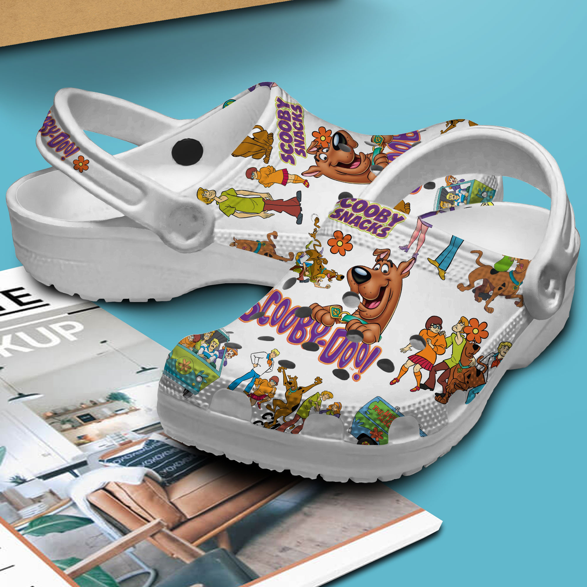 Merchidea Scooby Doo Cartoon Crocs Crocband Clogs Shoes Comfortable For Men Women and Kids