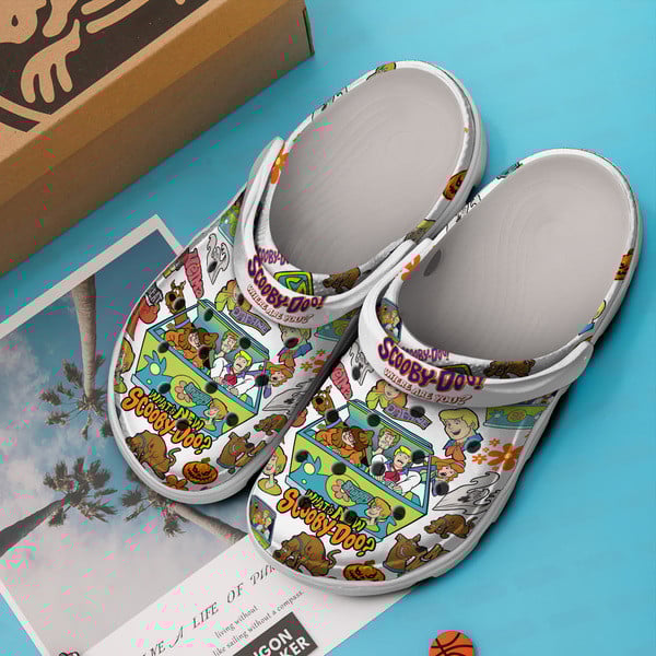 Merchidea Scooby Doo Cartoon Crocs Crocband Clogs Shoes Comfortable For Men Women and Kids