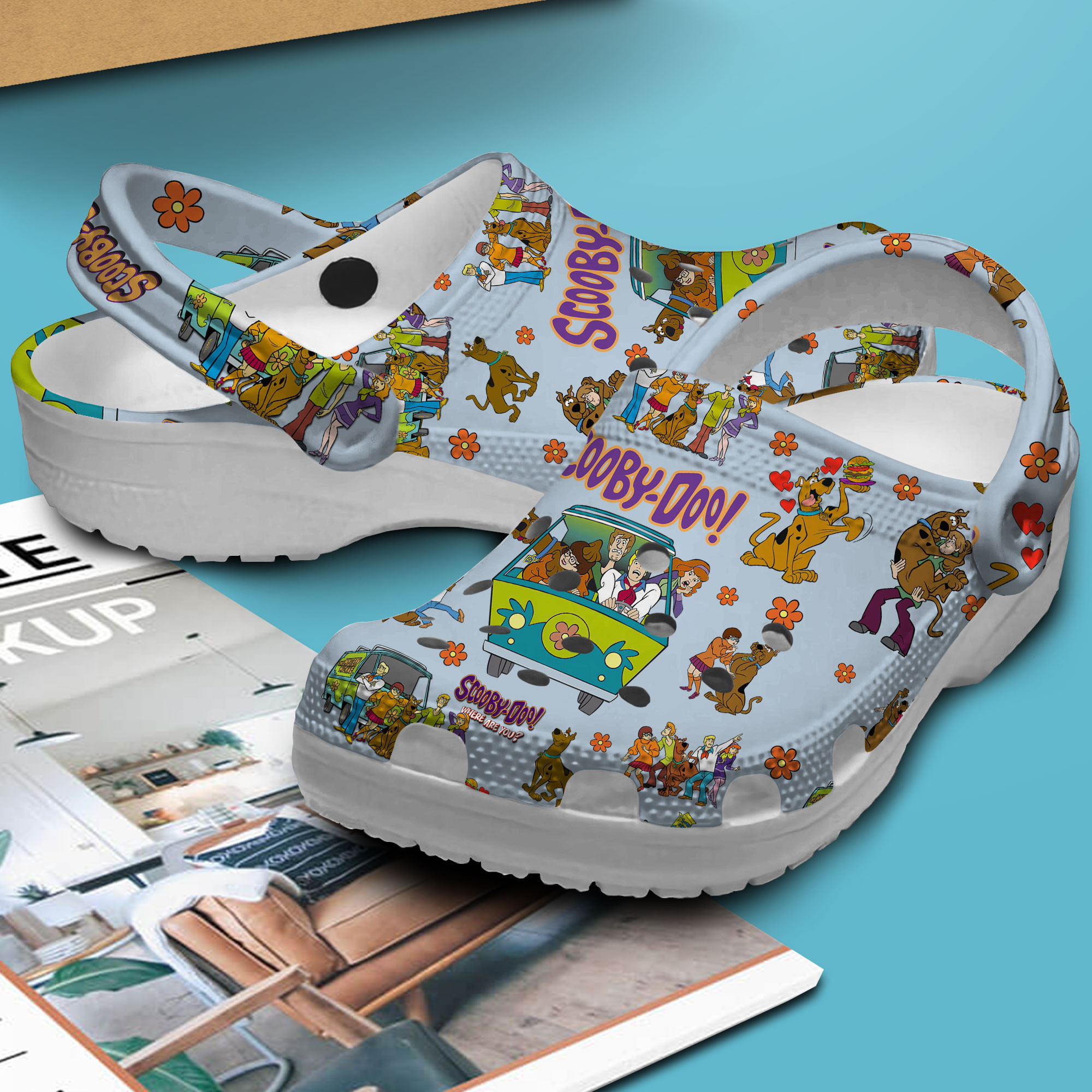 Merchidea Scooby Doo Cartoon Crocs Crocband Clogs Shoes Comfortable For Men Women and Kids