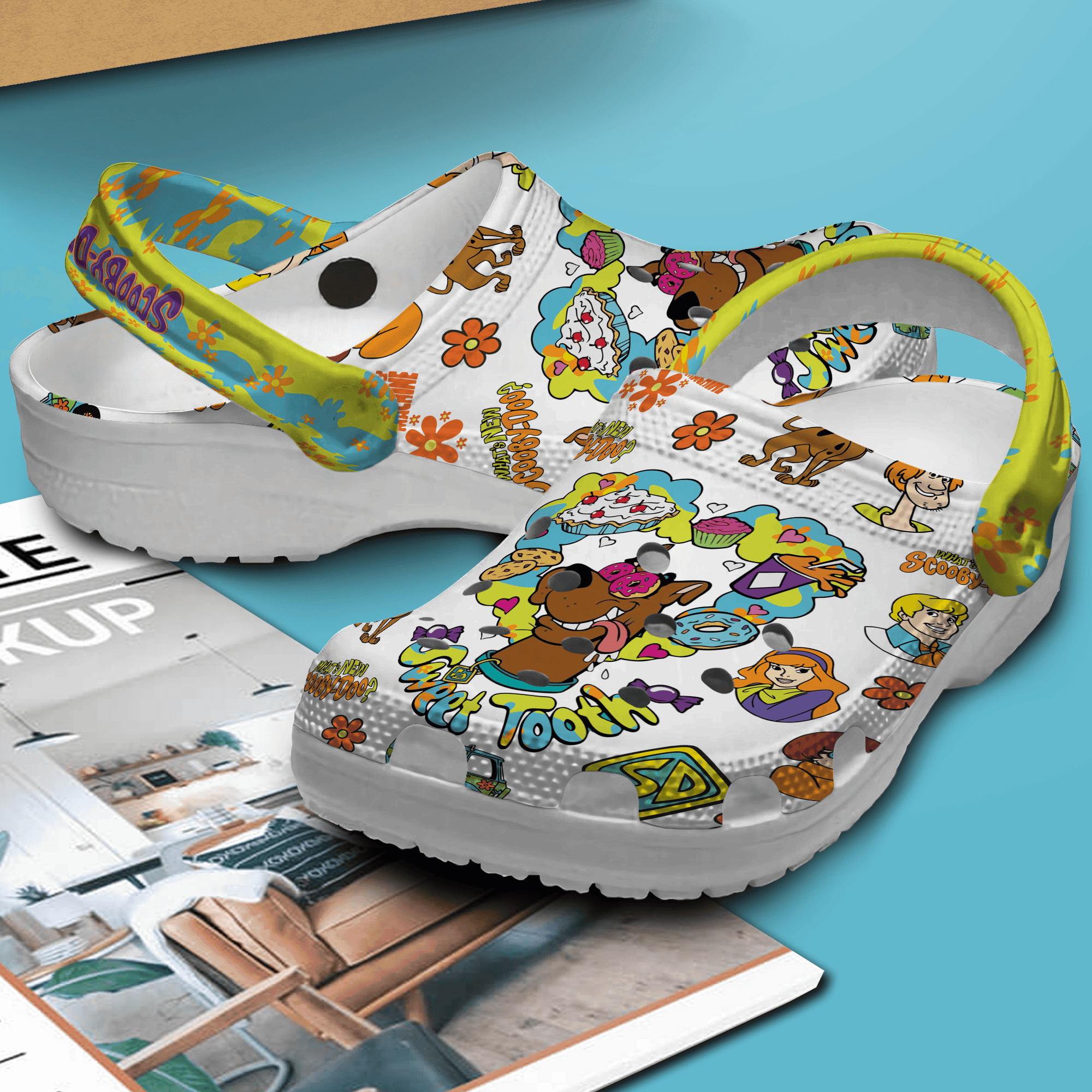 Merchidea Scooby Doo Cartoon Crocs Crocband Clogs Shoes Comfortable For Men Women and Kids