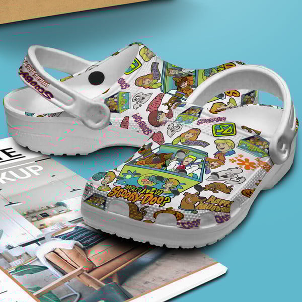 Merchidea Scooby Doo Cartoon Crocs Crocband Clogs Shoes Comfortable For Men Women and Kids