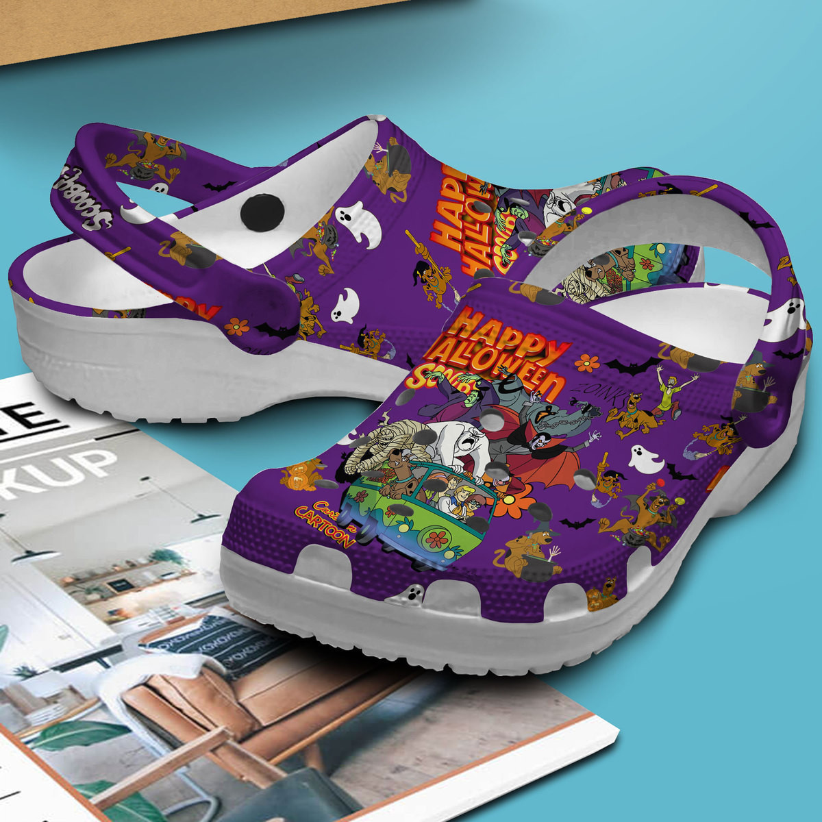 Merchidea Scooby Doo Cartoon Crocs Crocband Clogs Shoes Comfortable For Men Women and Kids