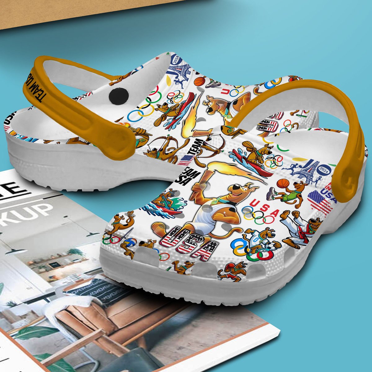 Merchidea Scooby Doo Cartoon Crocs Crocband Clogs Shoes Comfortable For Men Women and Kids