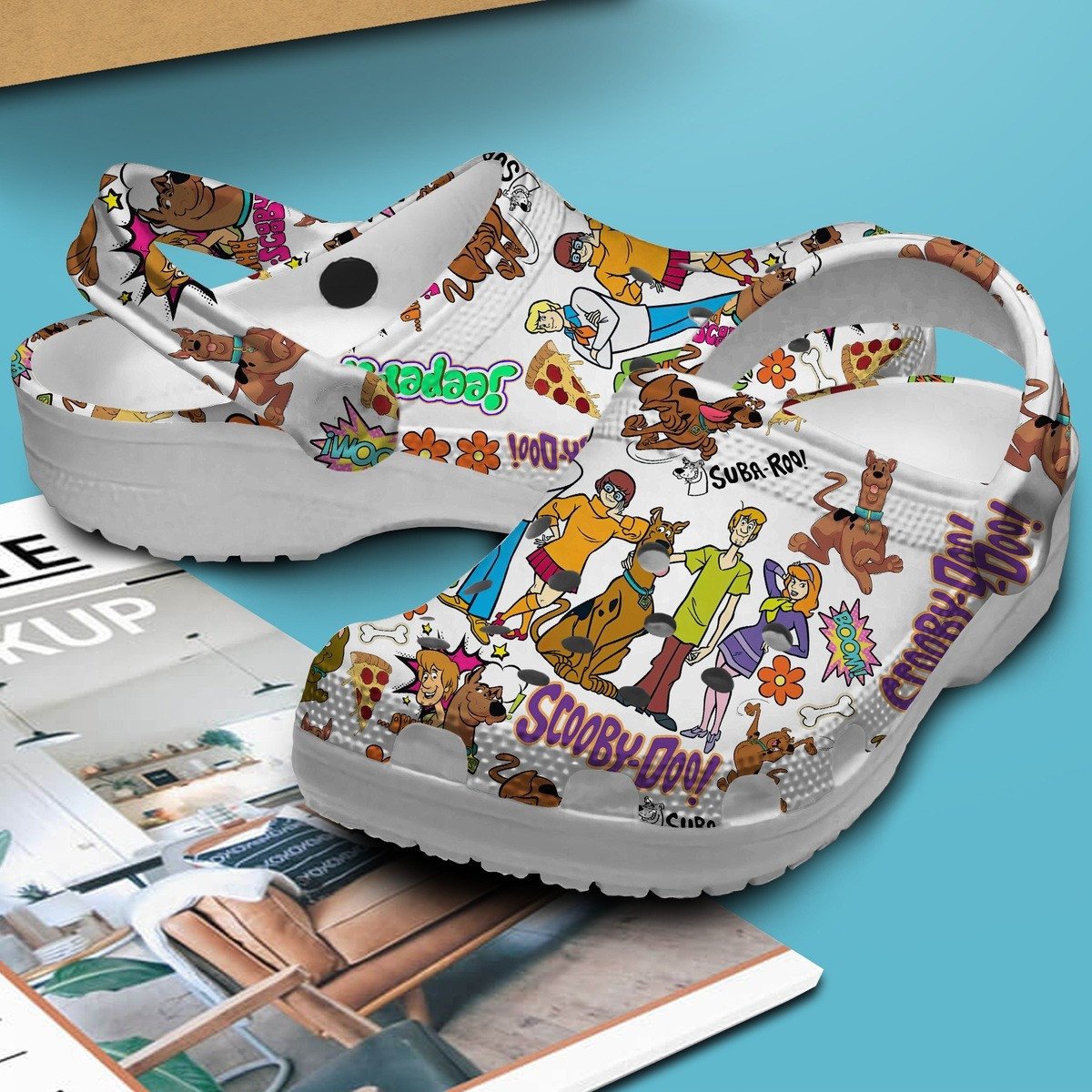 Merchidea Scooby Doo Cartoon Crocs Crocband Clogs Shoes Comfortable For Men Women and Kids