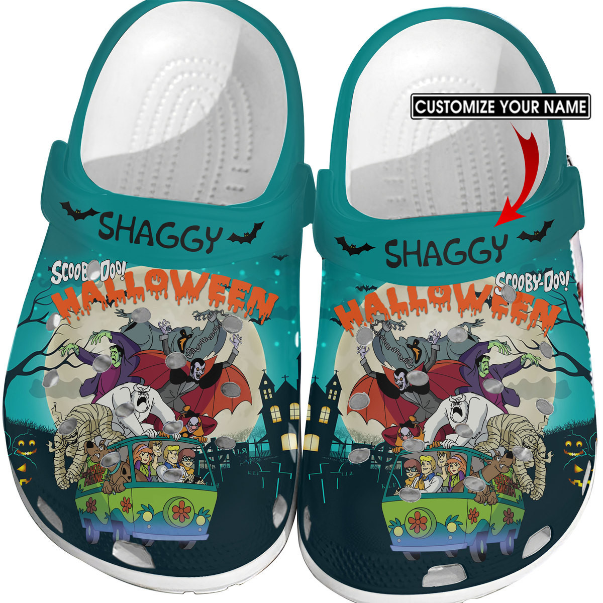 Merchidea Scooby Doo Cartoon Crocs Crocband Clogs Shoes Comfortable For Men Women and Kids