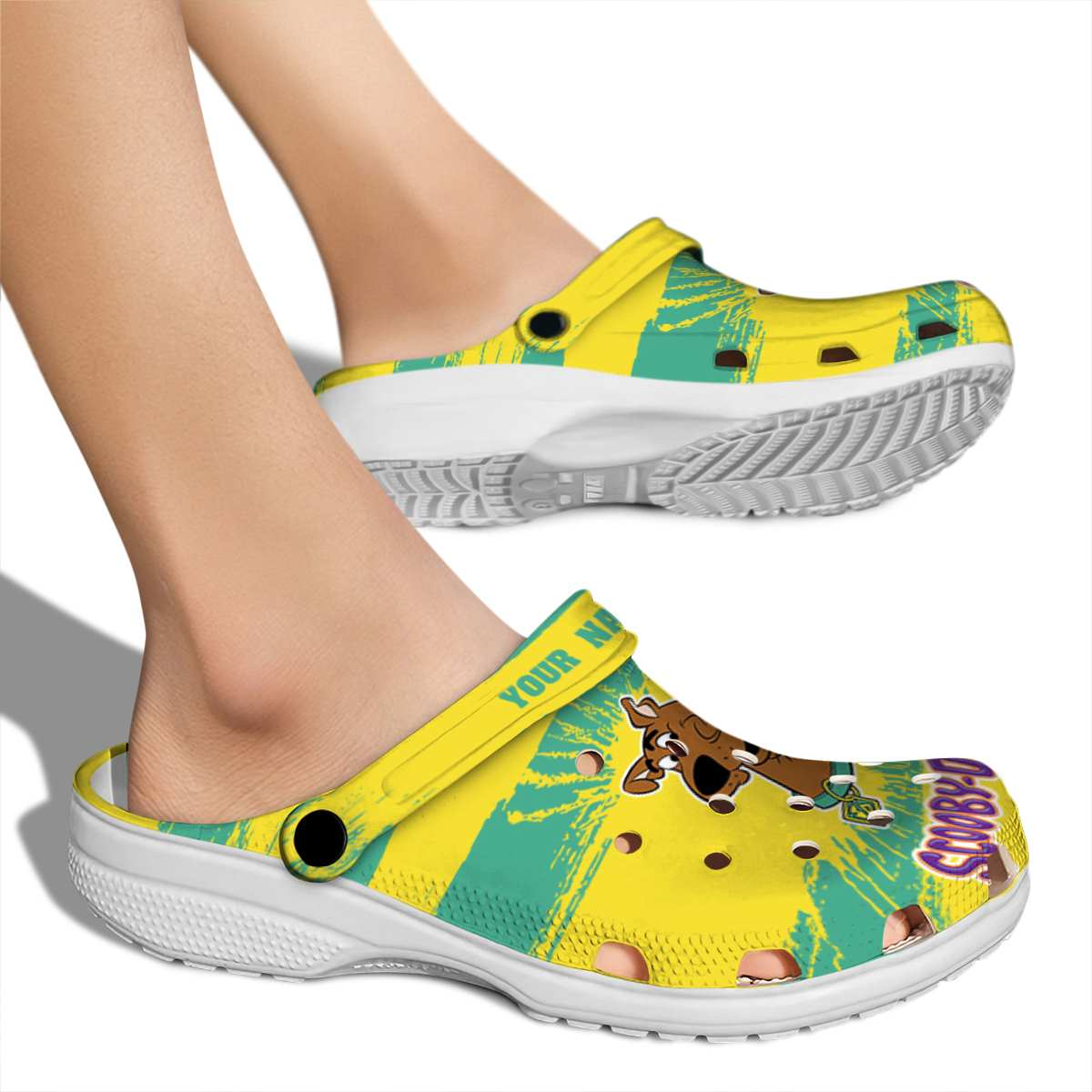 Merchidea Scooby-Doo Cartoon Crocs Crocband Clogs Shoes Comfortable For Men Women and Kids