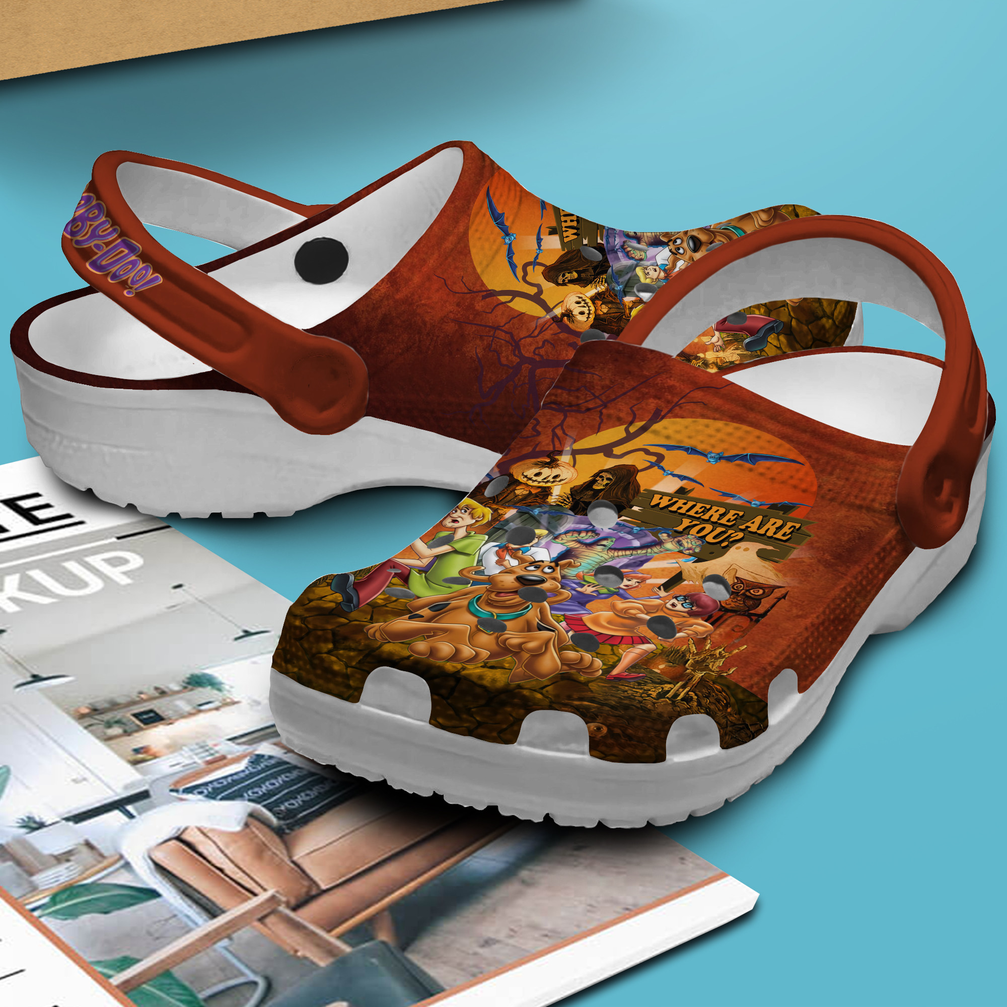 Merchidea Scooby Doo Cartoon Crocs Crocband Clogs Shoes Comfortable For Men Women and Kids