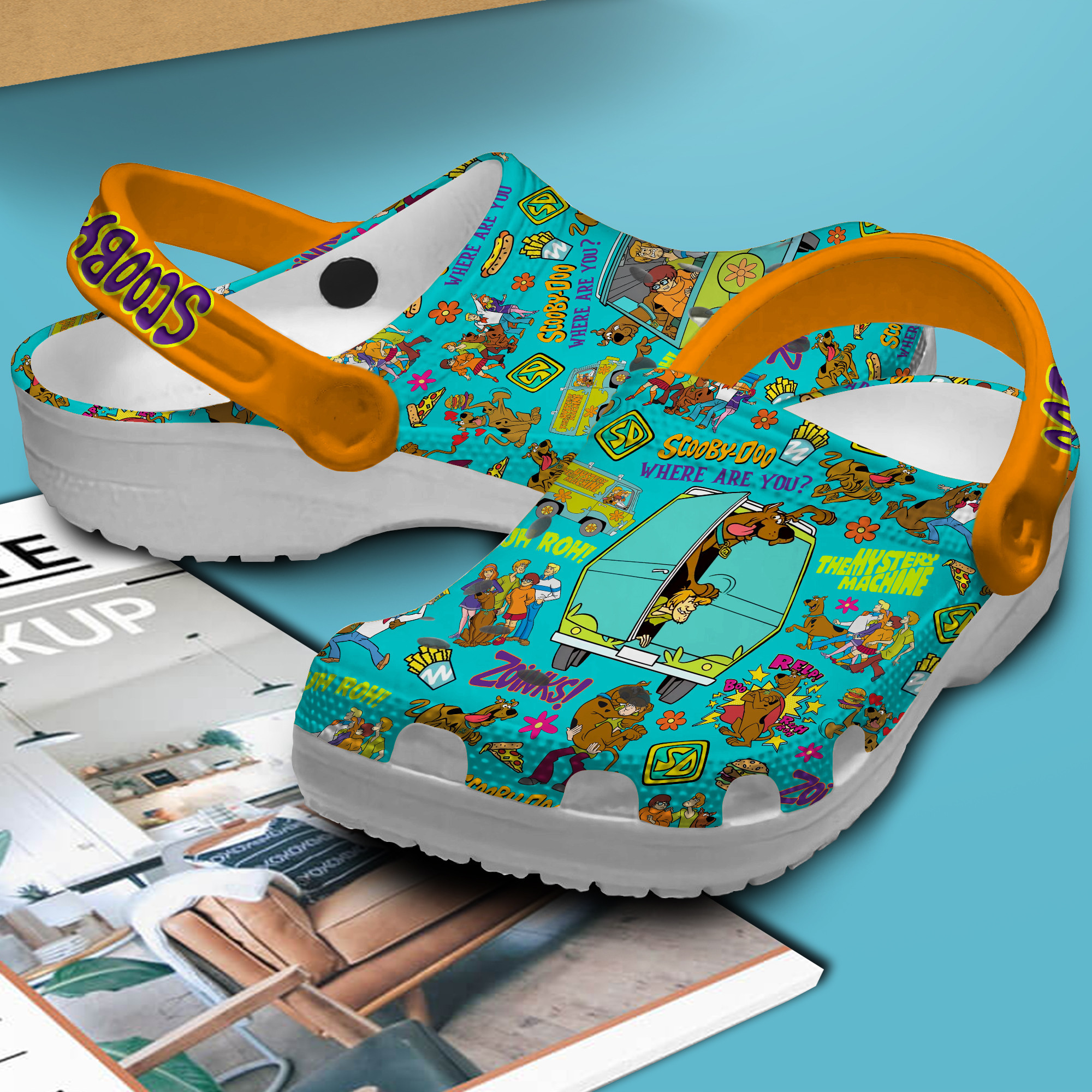 Merchidea Scooby Doo Cartoon Crocs Crocband Clogs Shoes Comfortable For Men Women and Kids