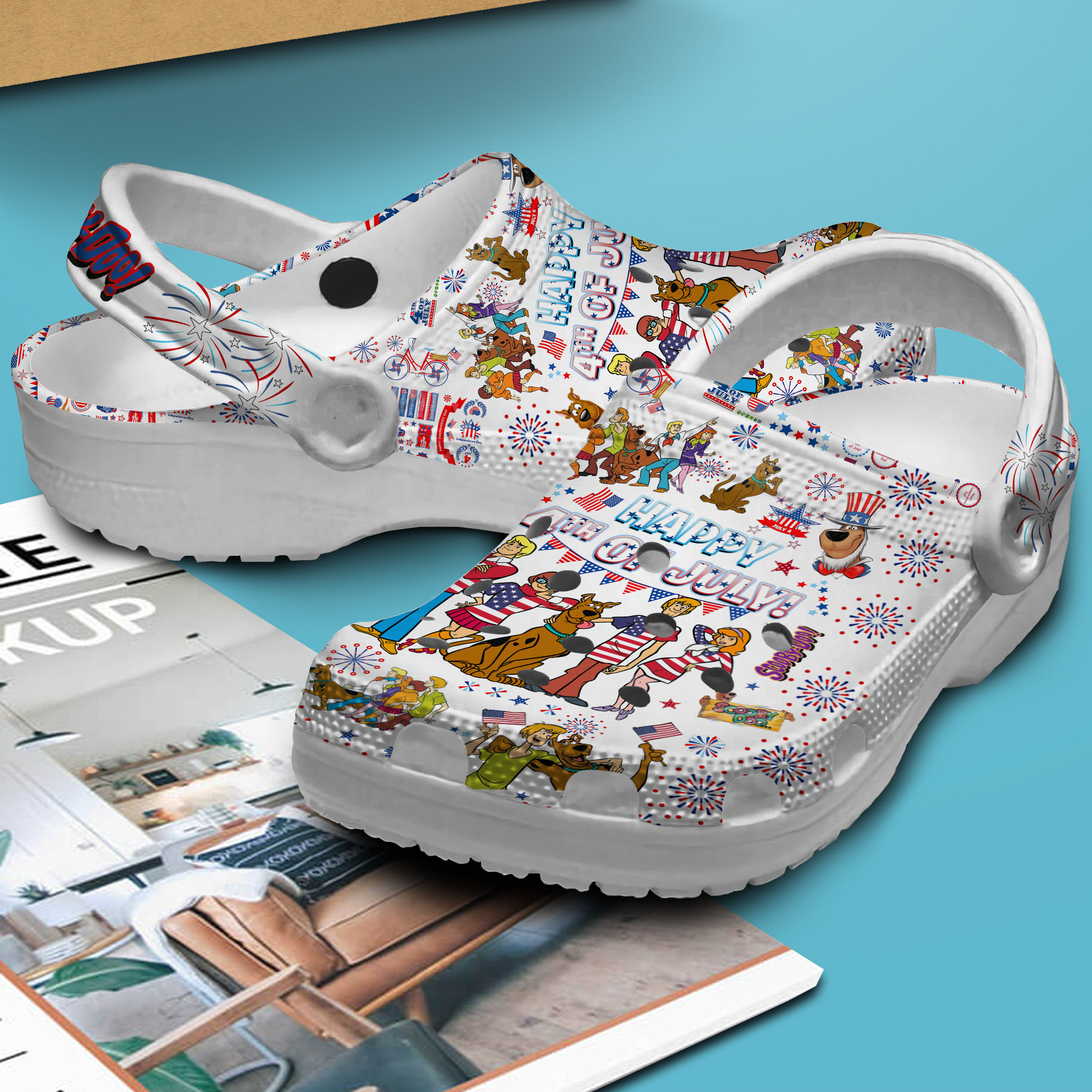 Merchidea Scooby Doo Cartoon Movie Crocs Crocband Clogs Shoes Comfortable For Men Women and Kids