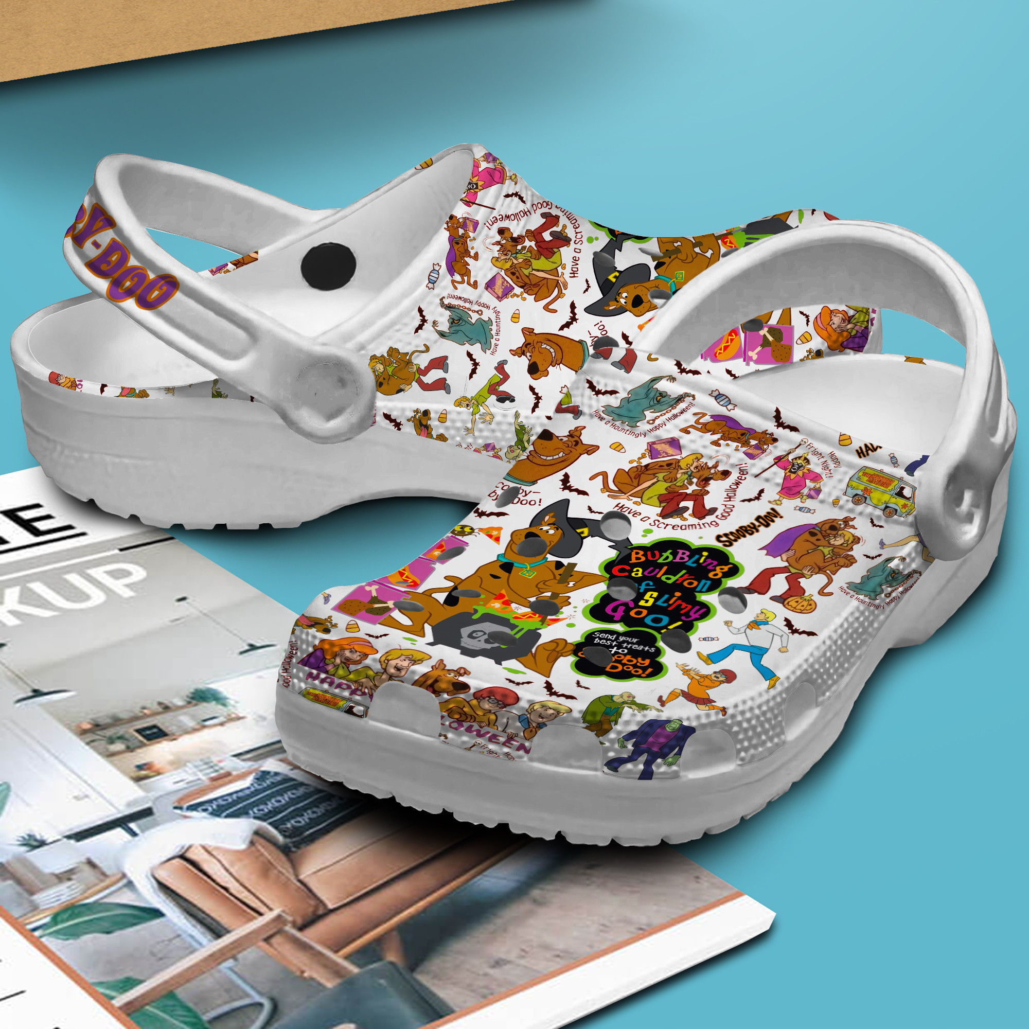 Merchidea Scooby Doo Cartoon Movie Crocs Crocband Clogs Shoes Comfortable For Men Women and Kids