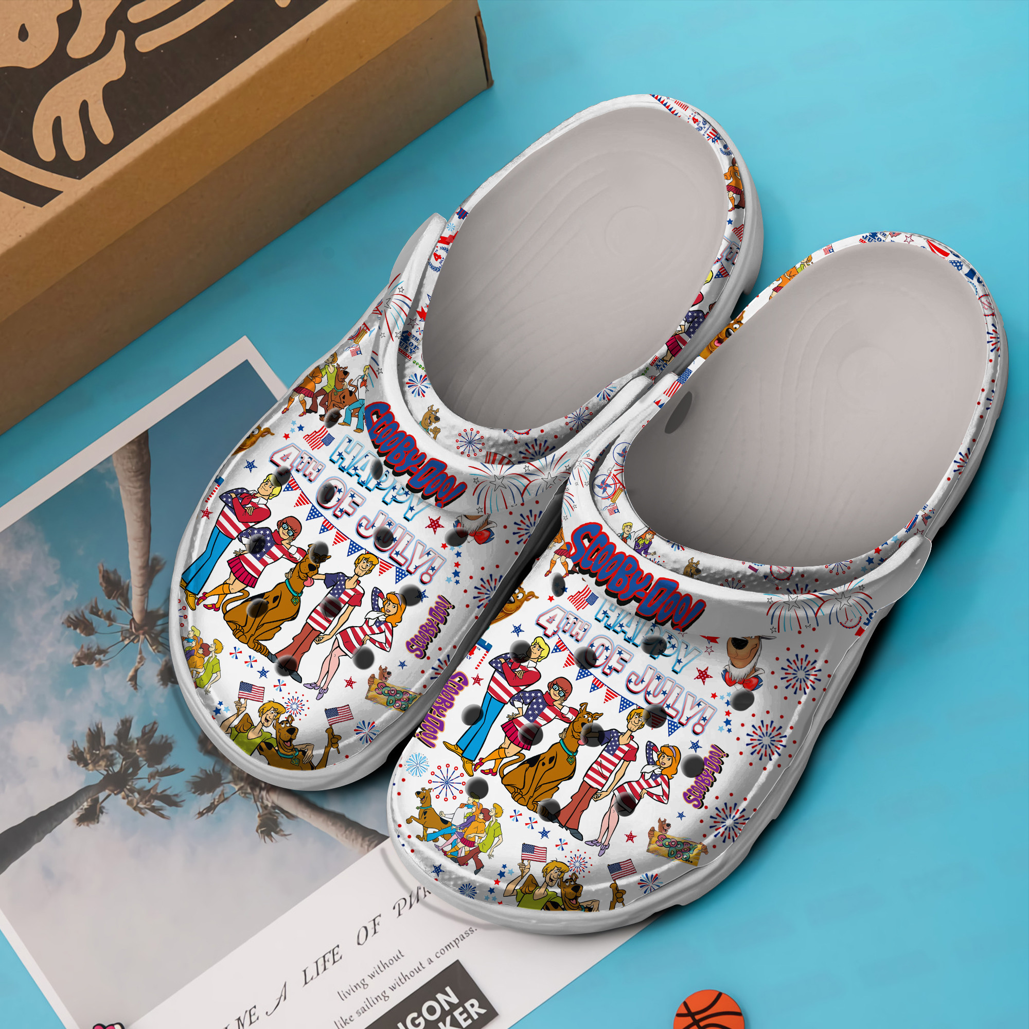 Merchidea Scooby Doo Cartoon Movie Crocs Crocband Clogs Shoes Comfortable For Men Women and Kids