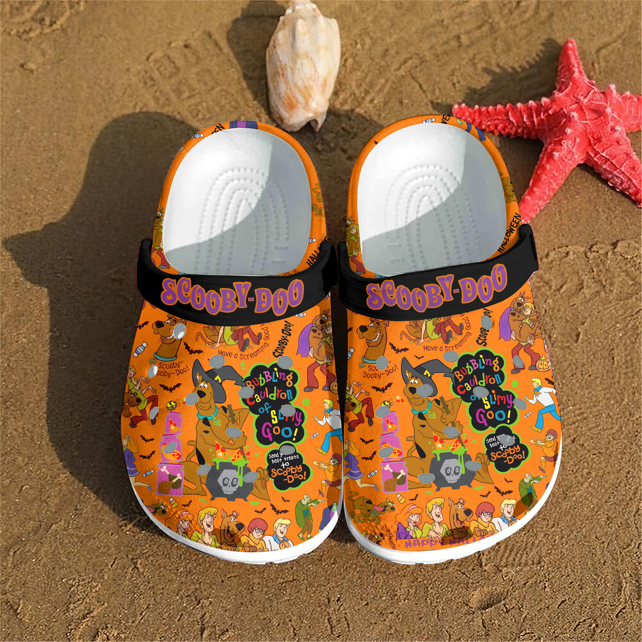 Merchidea Scooby Doo Movie Crocs Crocband Clogs Shoes Comfortable For Men Women and Kids