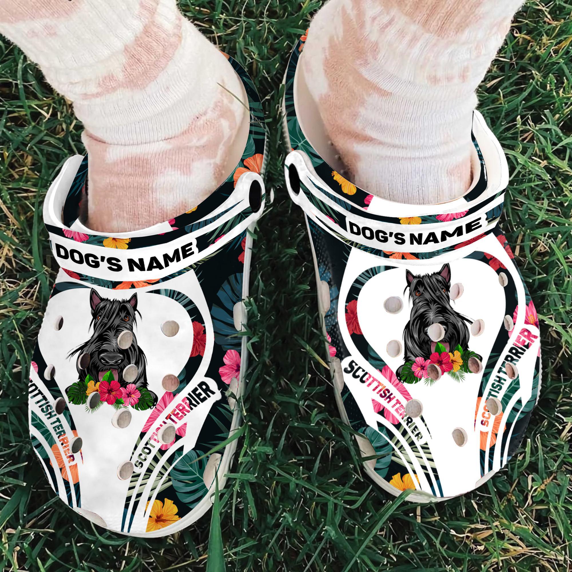 Merchidea Scottish Terrier Dog Crocs Crocband Clogs Shoes Comfortable For Men Women and Kids