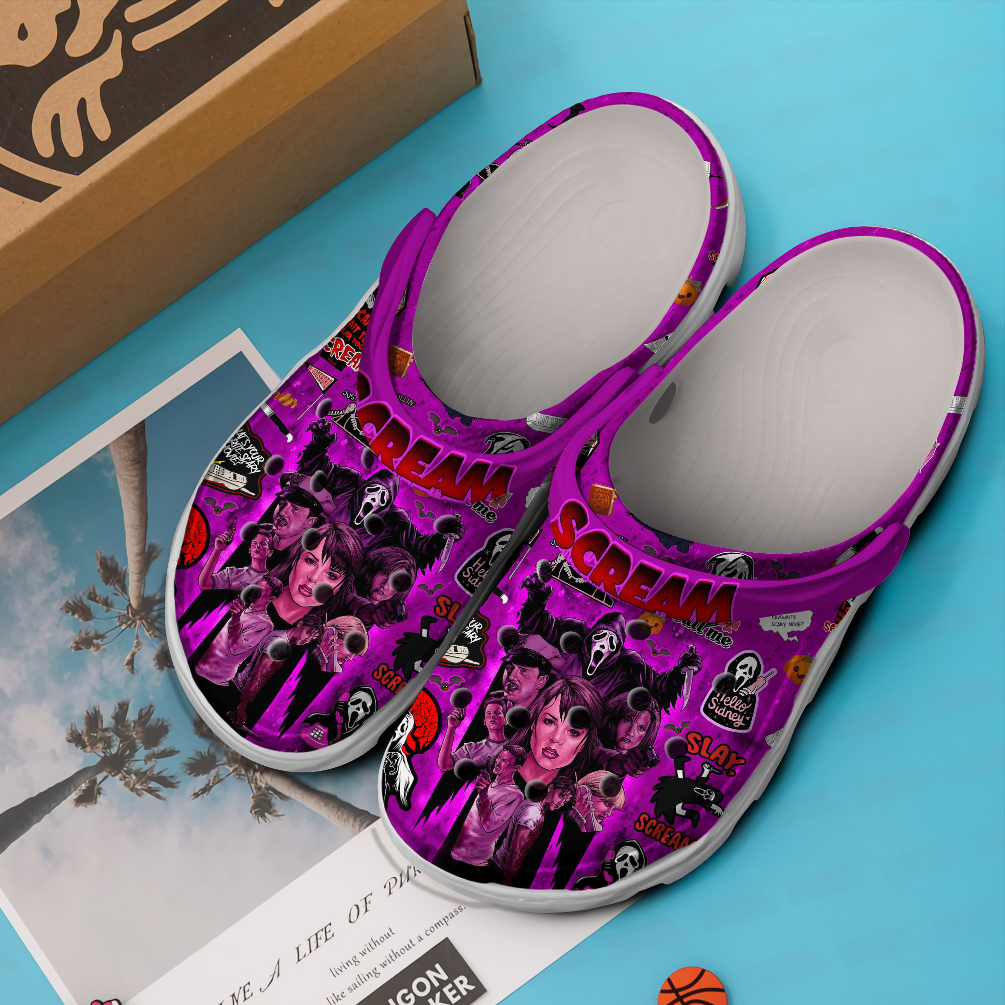 Merchidea Scream Movie Crocs Crocband Clogs Shoes Comfortable For Men Women and Kids