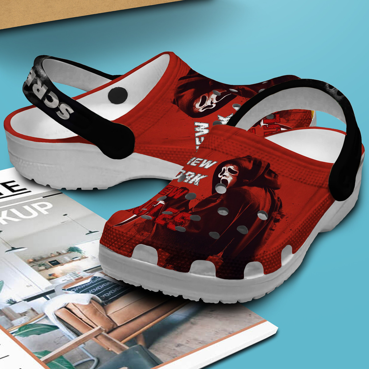 Merchidea Scream Movie Crocs Crocband Clogs Shoes Comfortable For Men Women and Kids