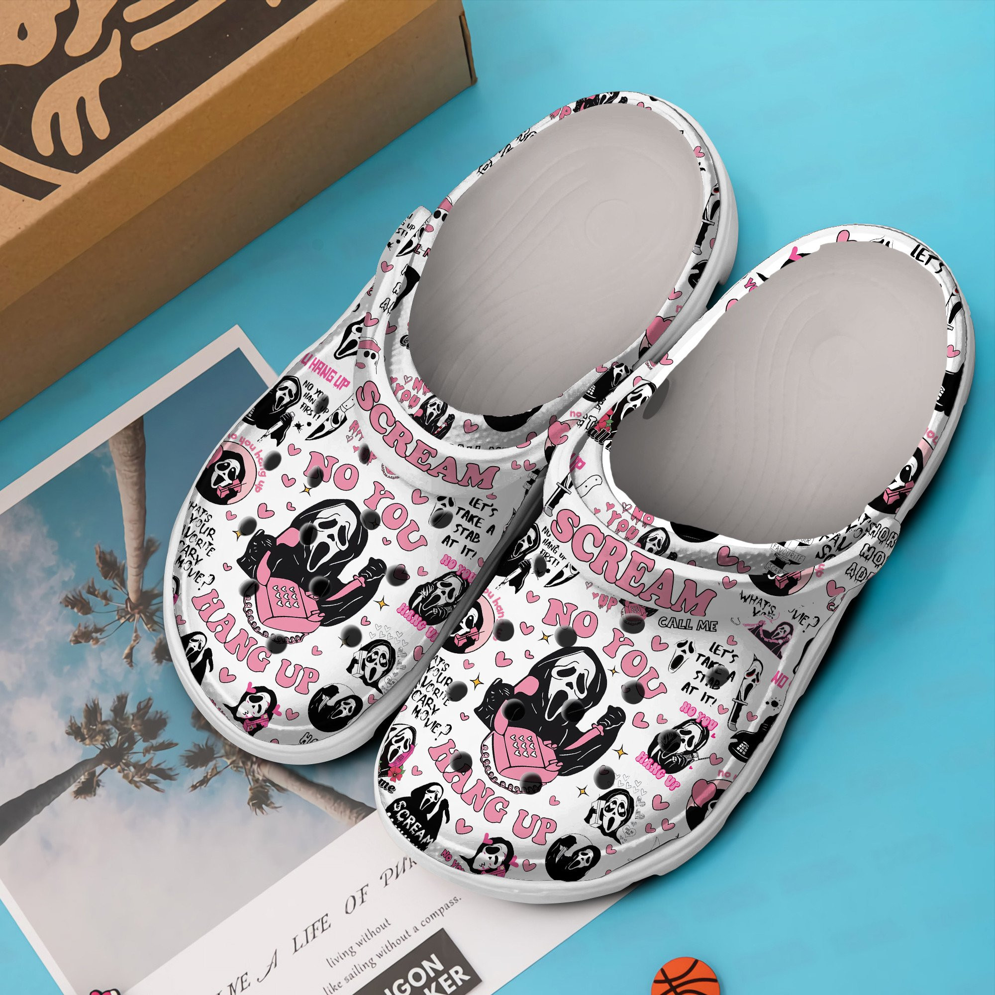 Merchidea Scream Movie Crocs Crocband Clogs Shoes Comfortable For Men Women and Kids