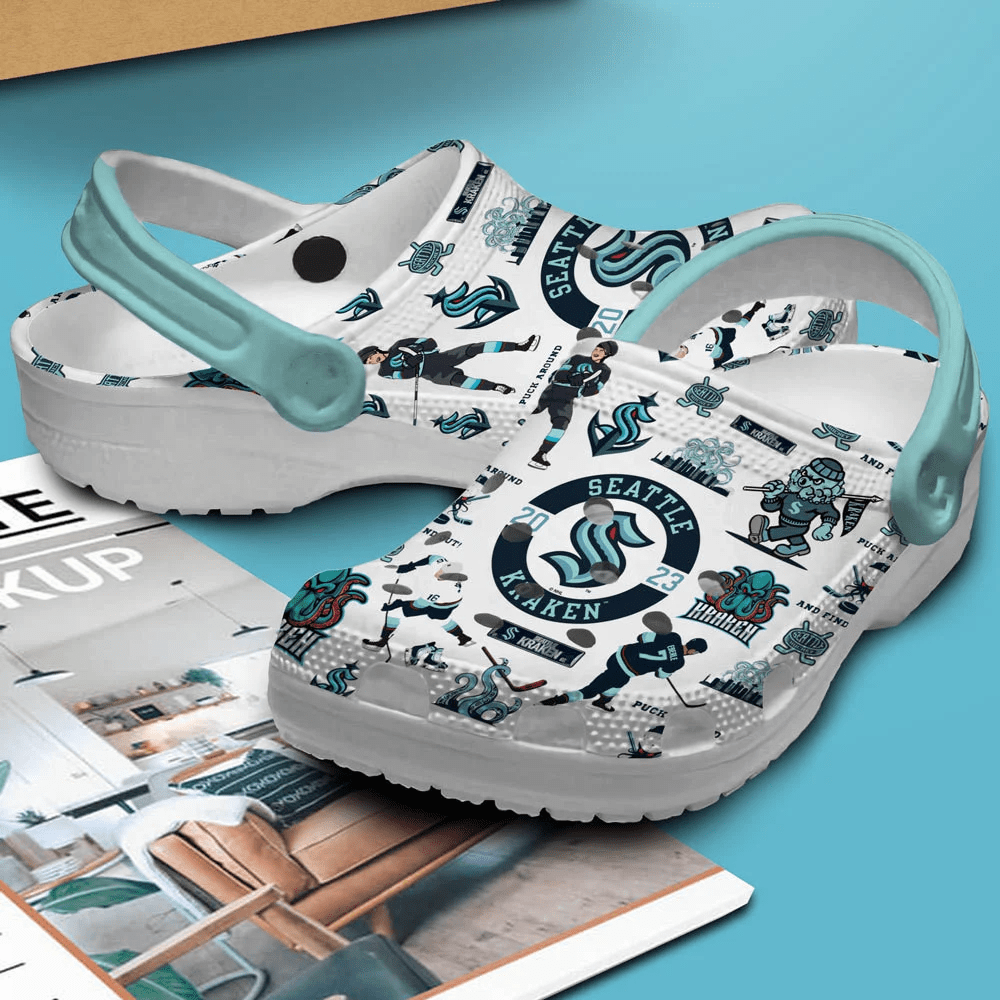 Merchidea Seattle Kraken Ice hockey team NHL Sport Crocs Clogs Crocband Shoes Comfortable For Men Women and Kids