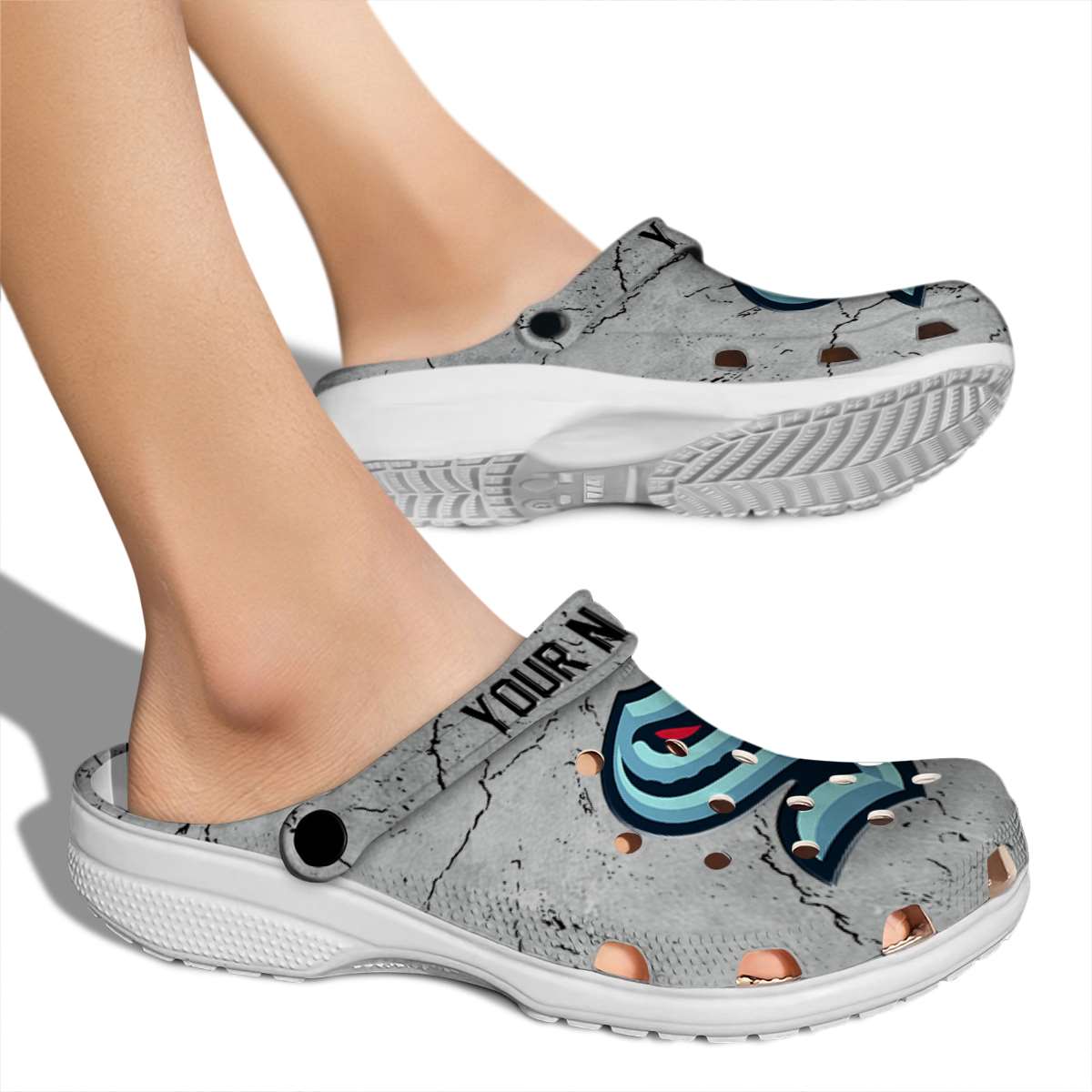 Merchidea Seattle Kraken NHL Sport Crocs Crocband Clogs Shoes Comfortable For Men Women and Kids