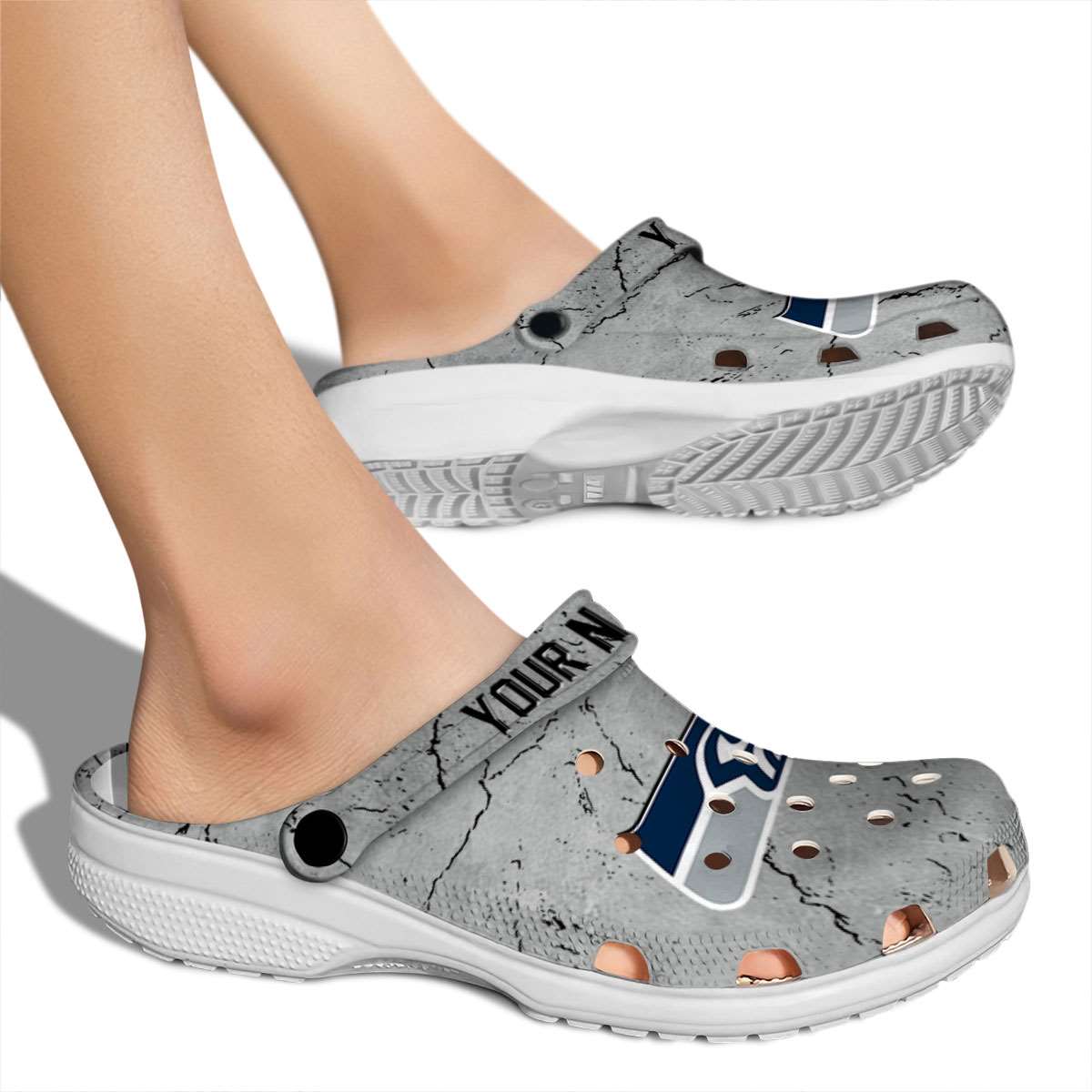 Merchidea Seattle Seahawks NFL Sport Crocs Crocband Clogs Shoes Comfortable For Men Women and Kids