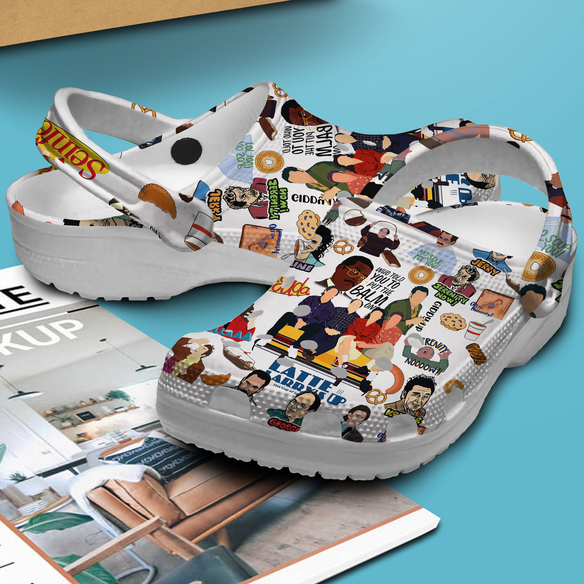 Merchidea Seinfeld TV Series Crocs Crocband Clogs Shoes Comfortable For Men Women and Kids