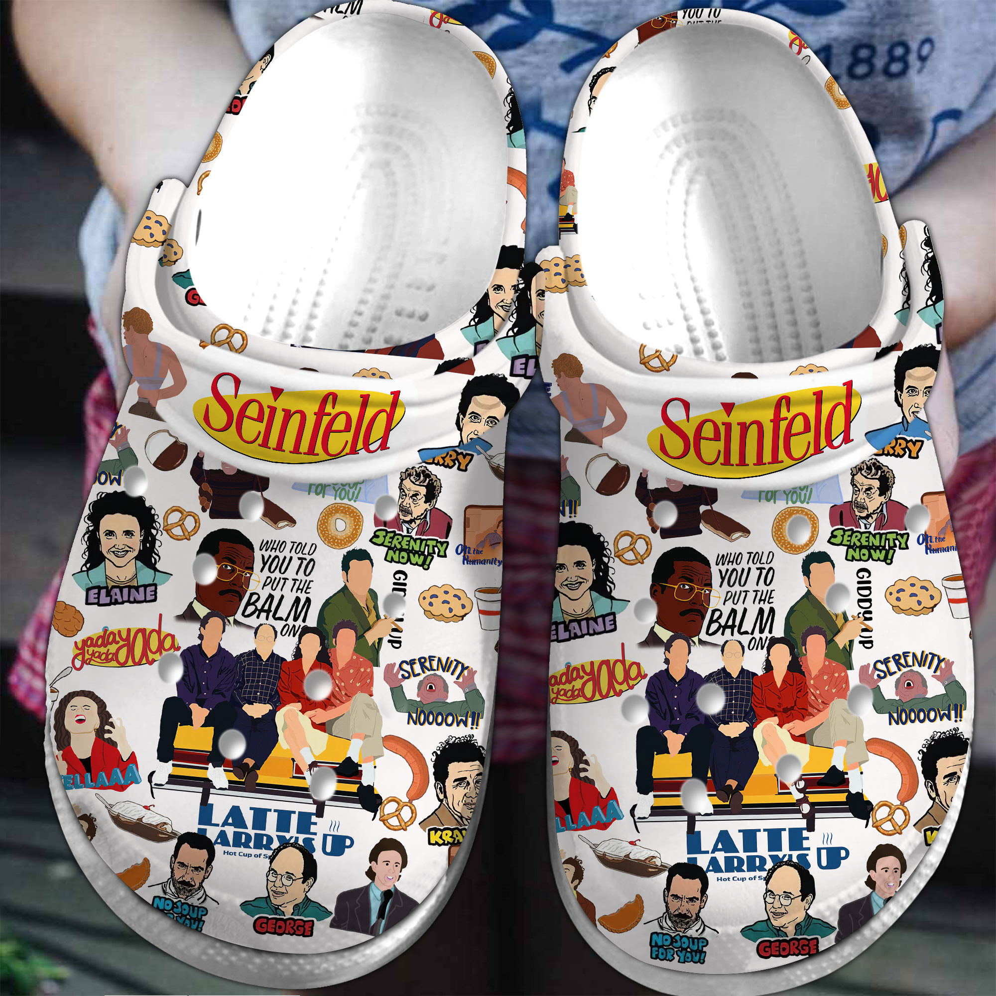 Merchidea Seinfeld TV Series Crocs Crocband Clogs Shoes Comfortable For Men Women and Kids