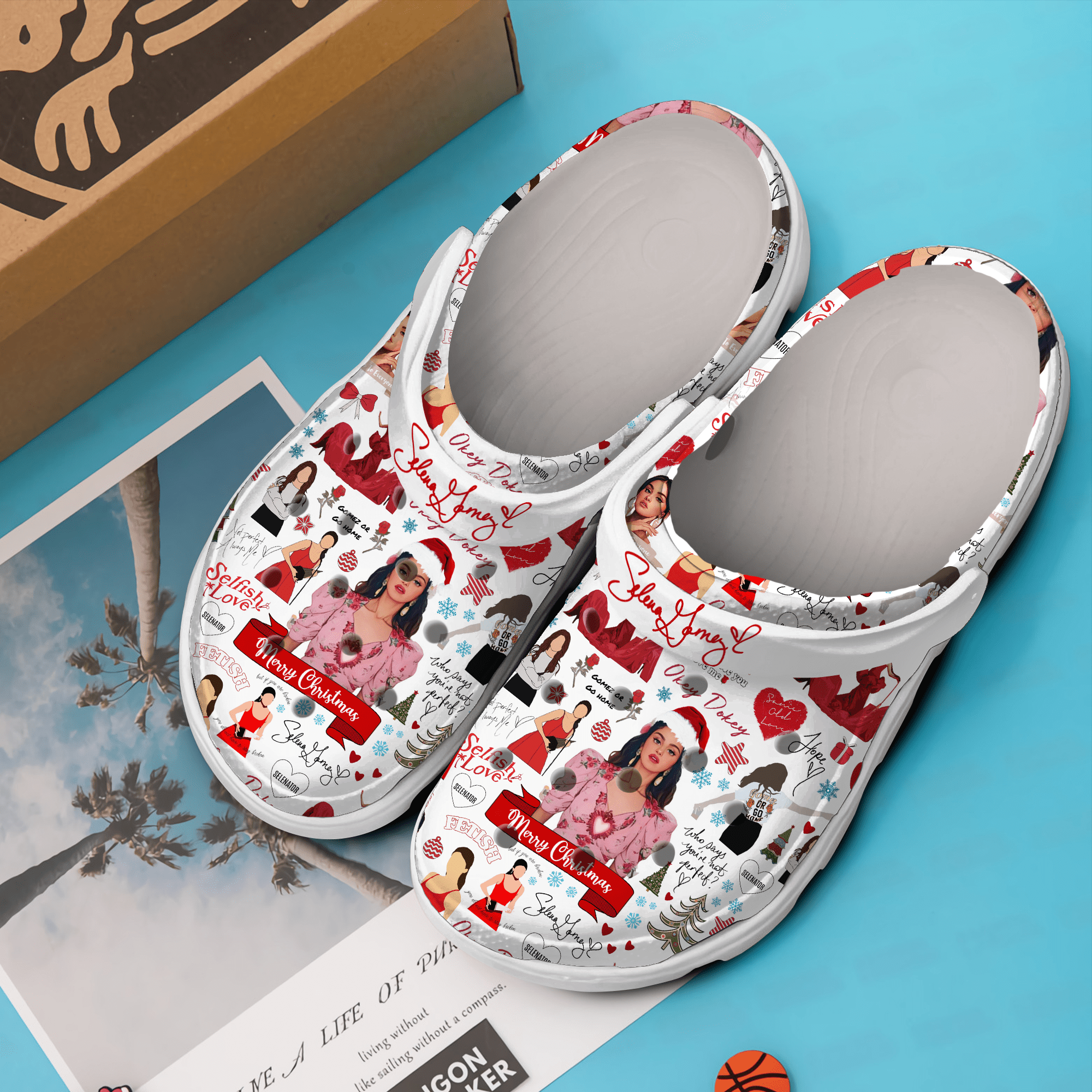 Merchidea Selena Gomez Music Crocs Crocband Clogs Shoes Comfortable For Men Women and Kids