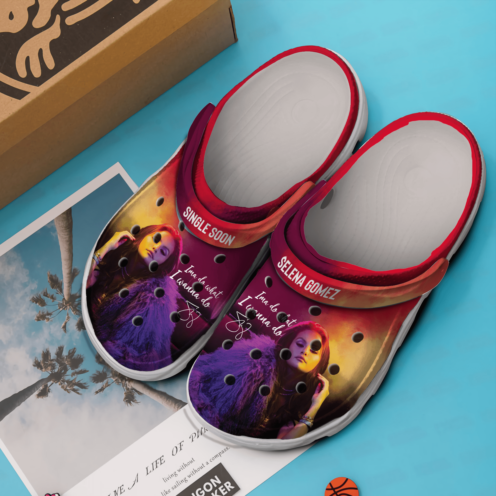 Merchidea Selena Gomez Music Crocs Crocband Clogs Shoes Comfortable For Men Women and Kids