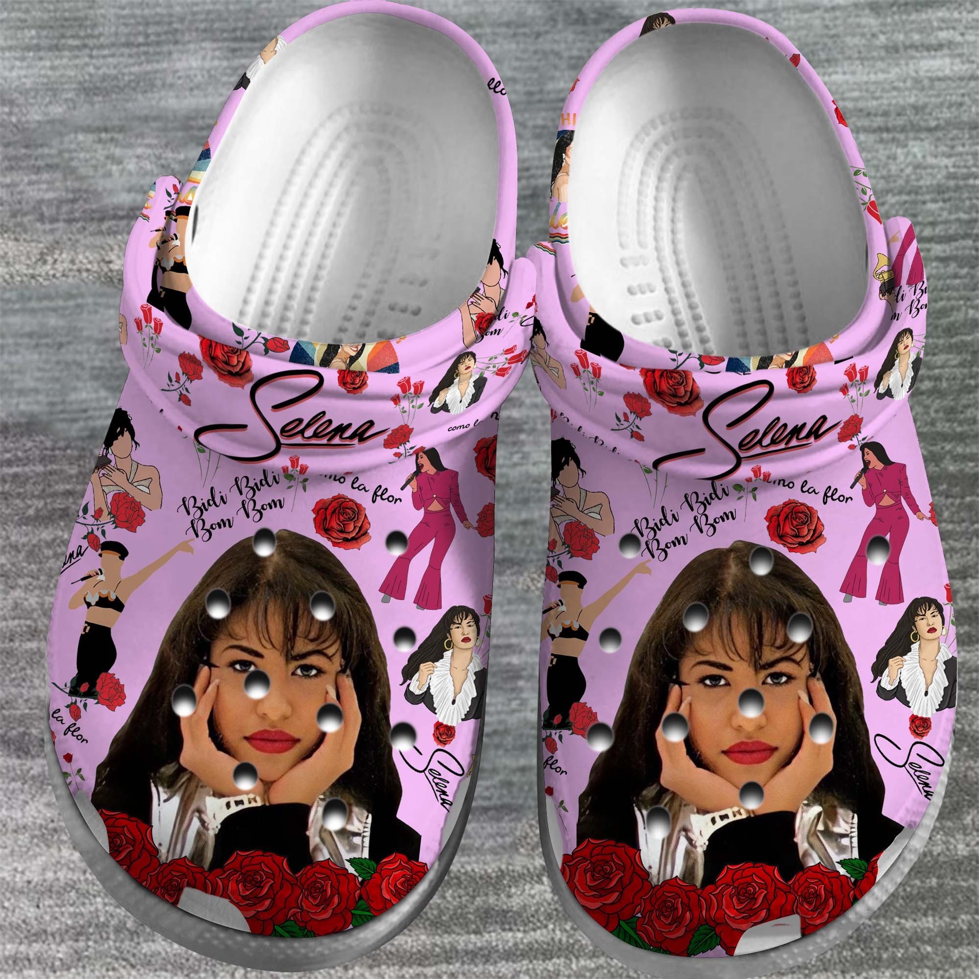 Merchidea Selena Singer Music Crocs Crocband Clogs Shoes Comfortable For Men Women and Kids