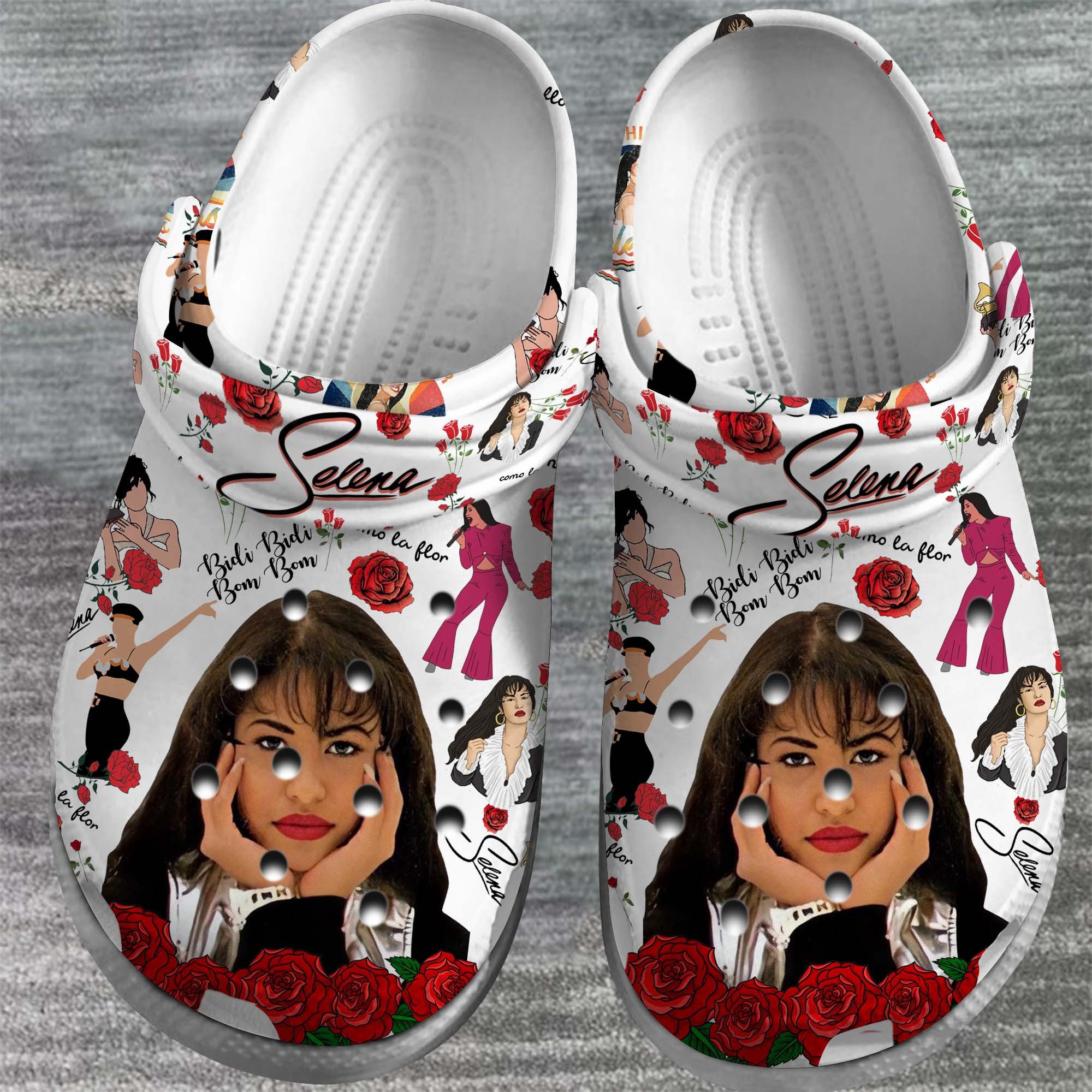 Merchidea Selena Singer Music Crocs Crocband Clogs Shoes Comfortable For Men Women and Kids
