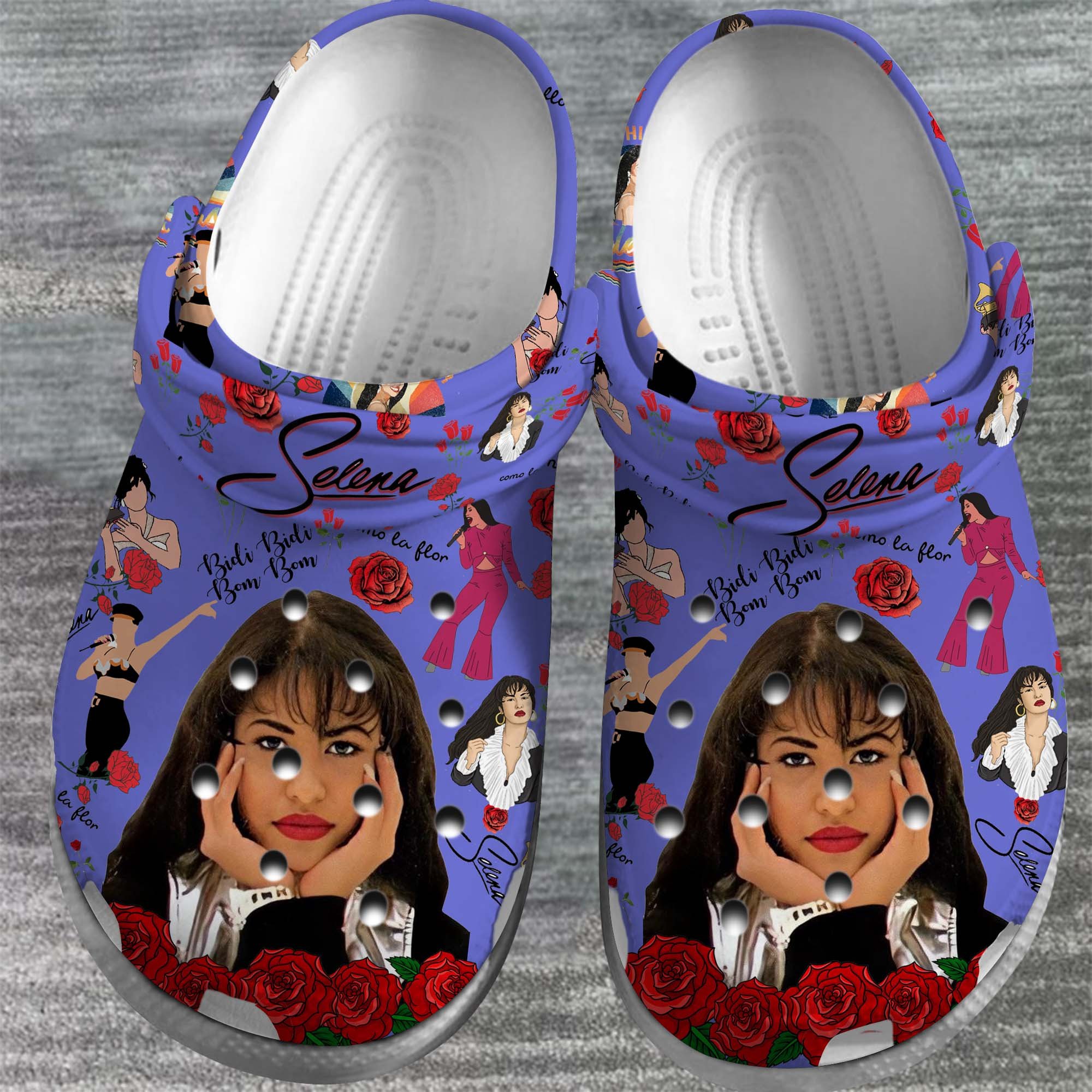 Merchidea Selena Singer Music Crocs Crocband Clogs Shoes Comfortable For Men Women and Kids