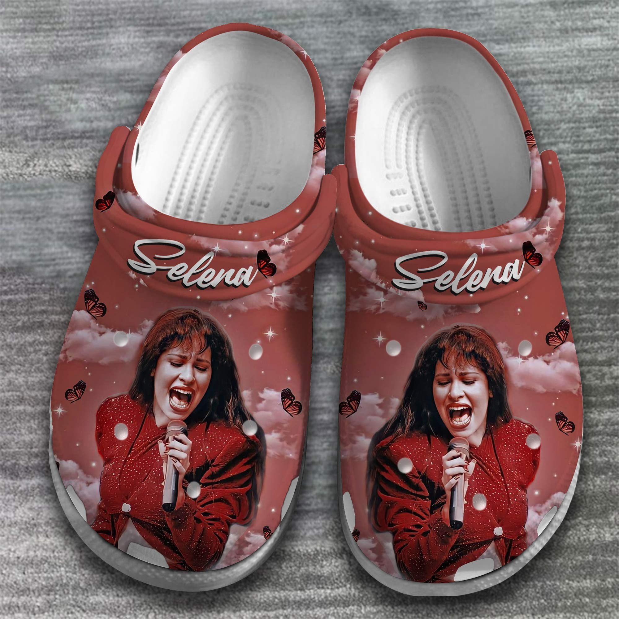 Merchidea Selena Singer Music Crocs Crocband Clogs Shoes Comfortable For Men Women and Kids