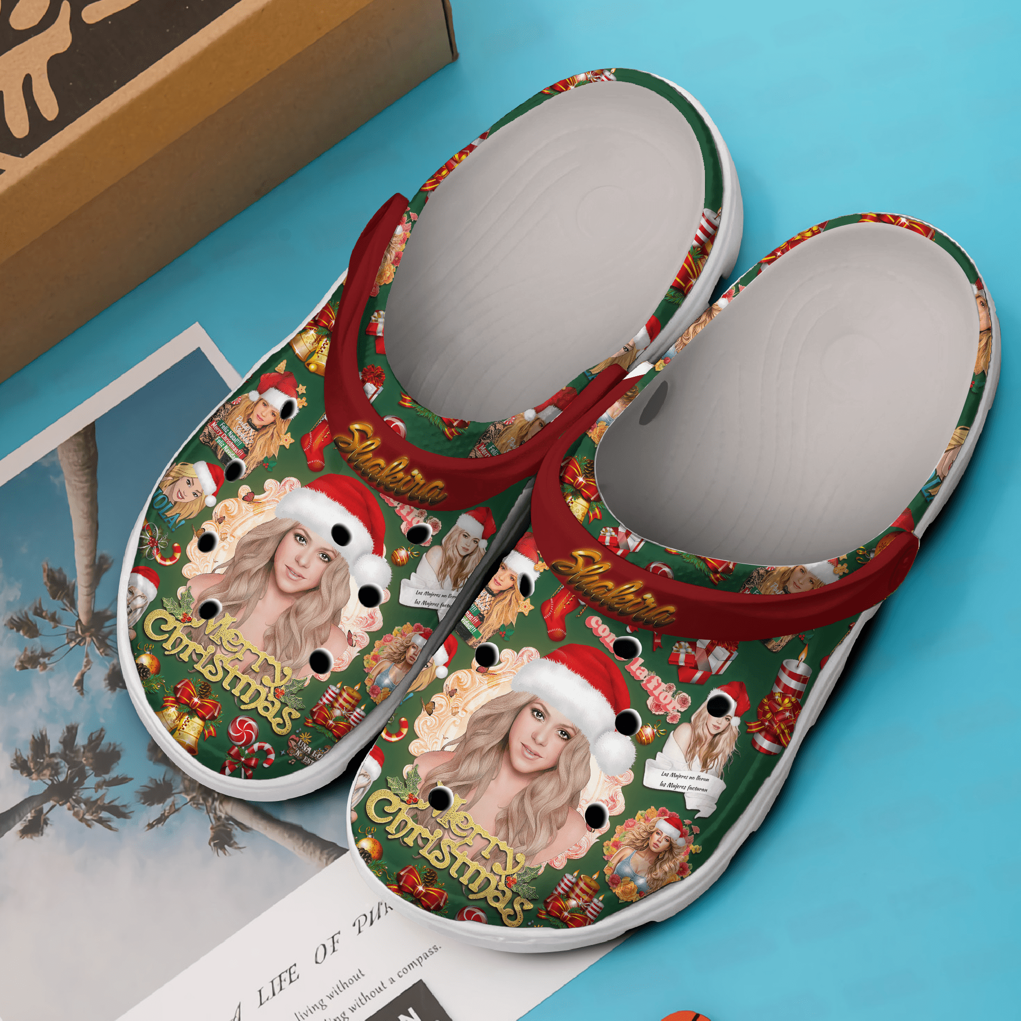 Merchidea Shakira Music Crocs Crocband Clogs Shoes Comfortable For Men Women and Kids