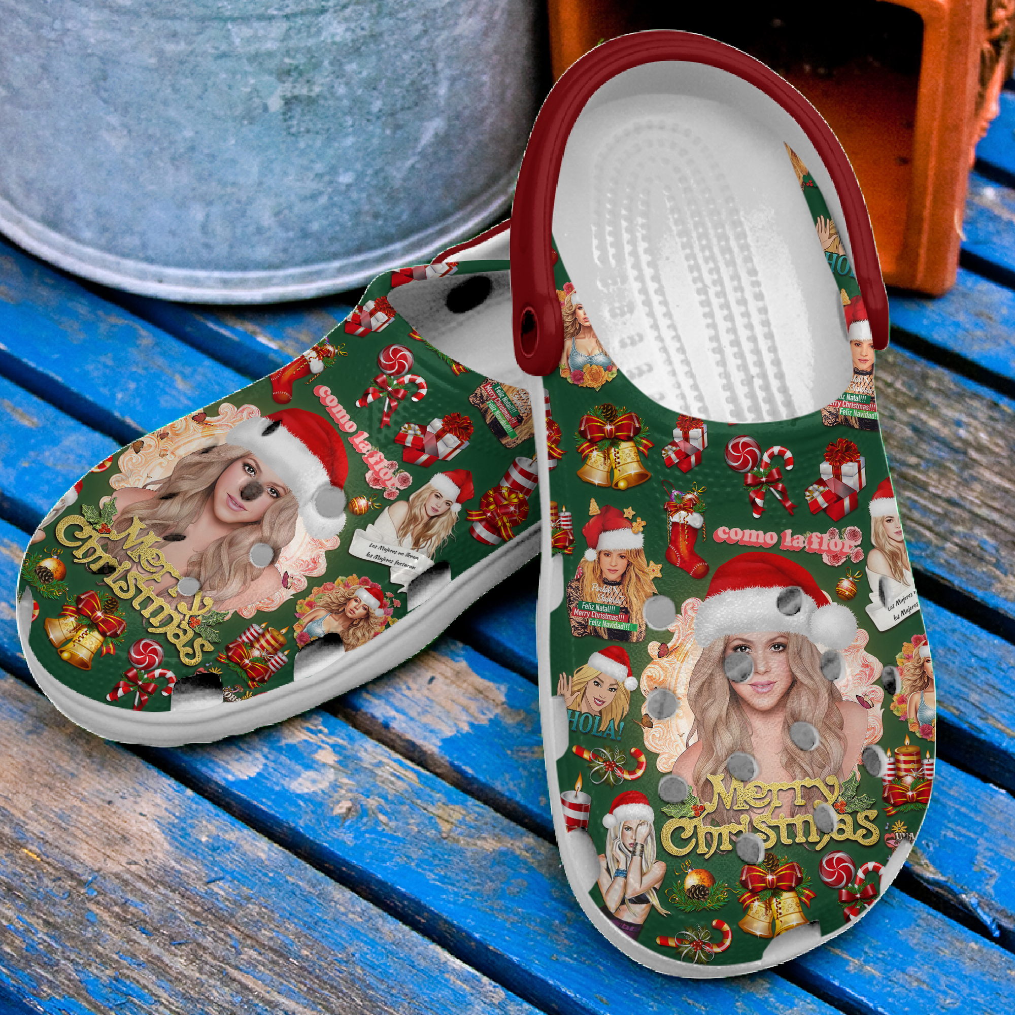 Merchidea Shakira Music Crocs Crocband Clogs Shoes Comfortable For Men Women and Kids