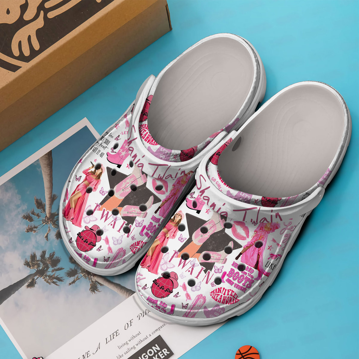 Merchidea Shania Twain Music Crocs Crocband Clogs Shoes Comfortable For Men Women and Kids