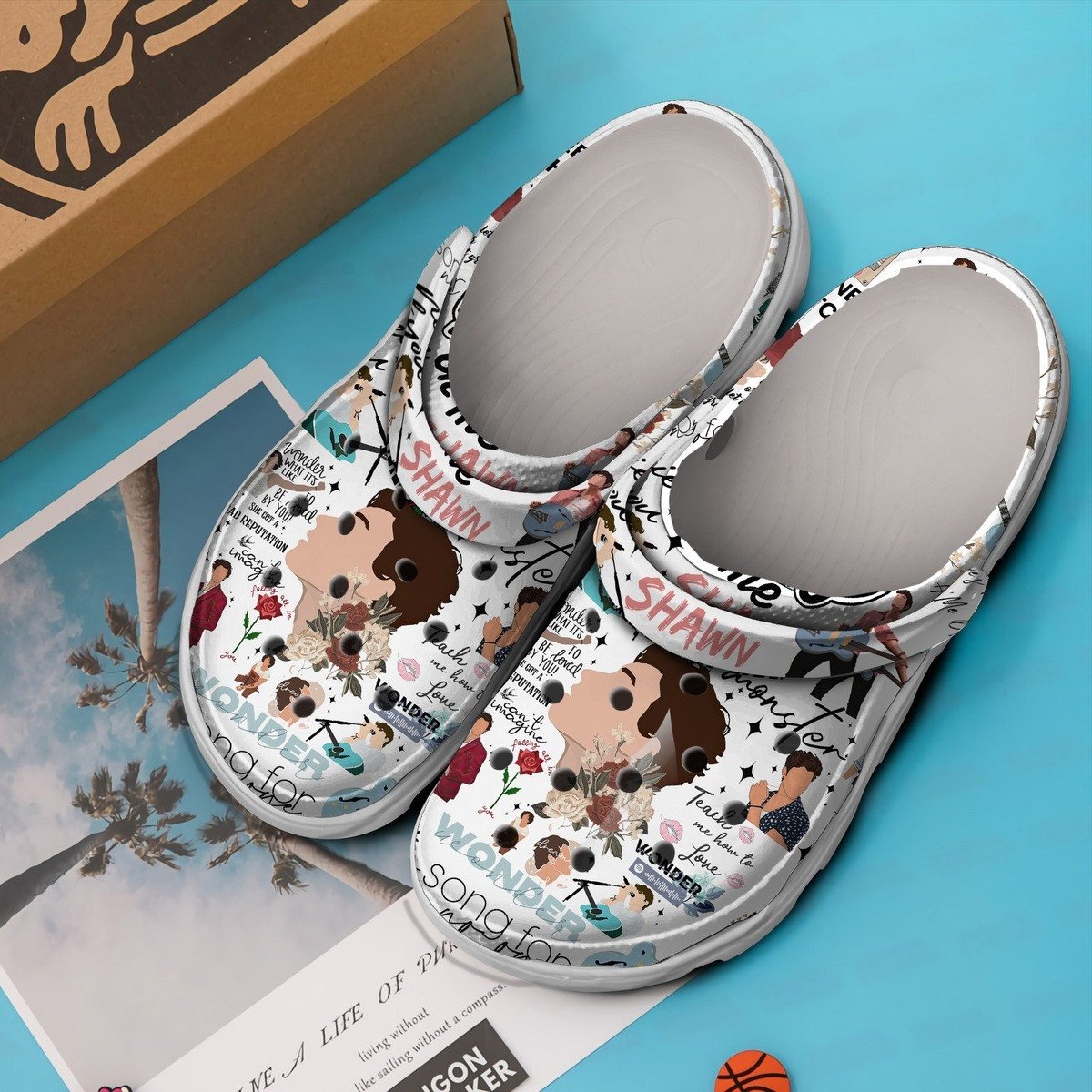 Merchidea Shawn Mendes Music Crocs Crocband Clogs Shoes Comfortable For Men Women and Kids