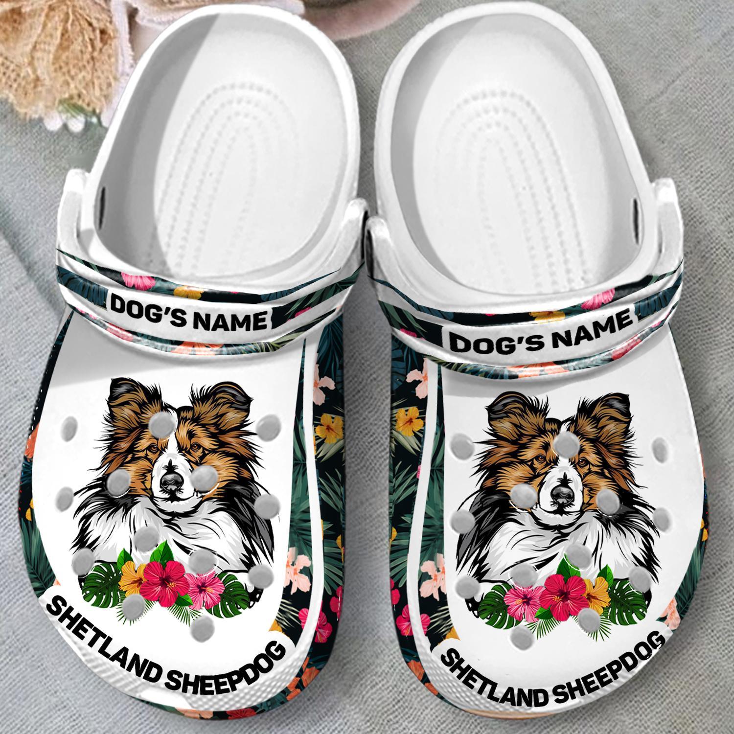 Merchidea Shetland Sheepdog Crocs Crocband Clogs Shoes Comfortable For Men Women and Kids