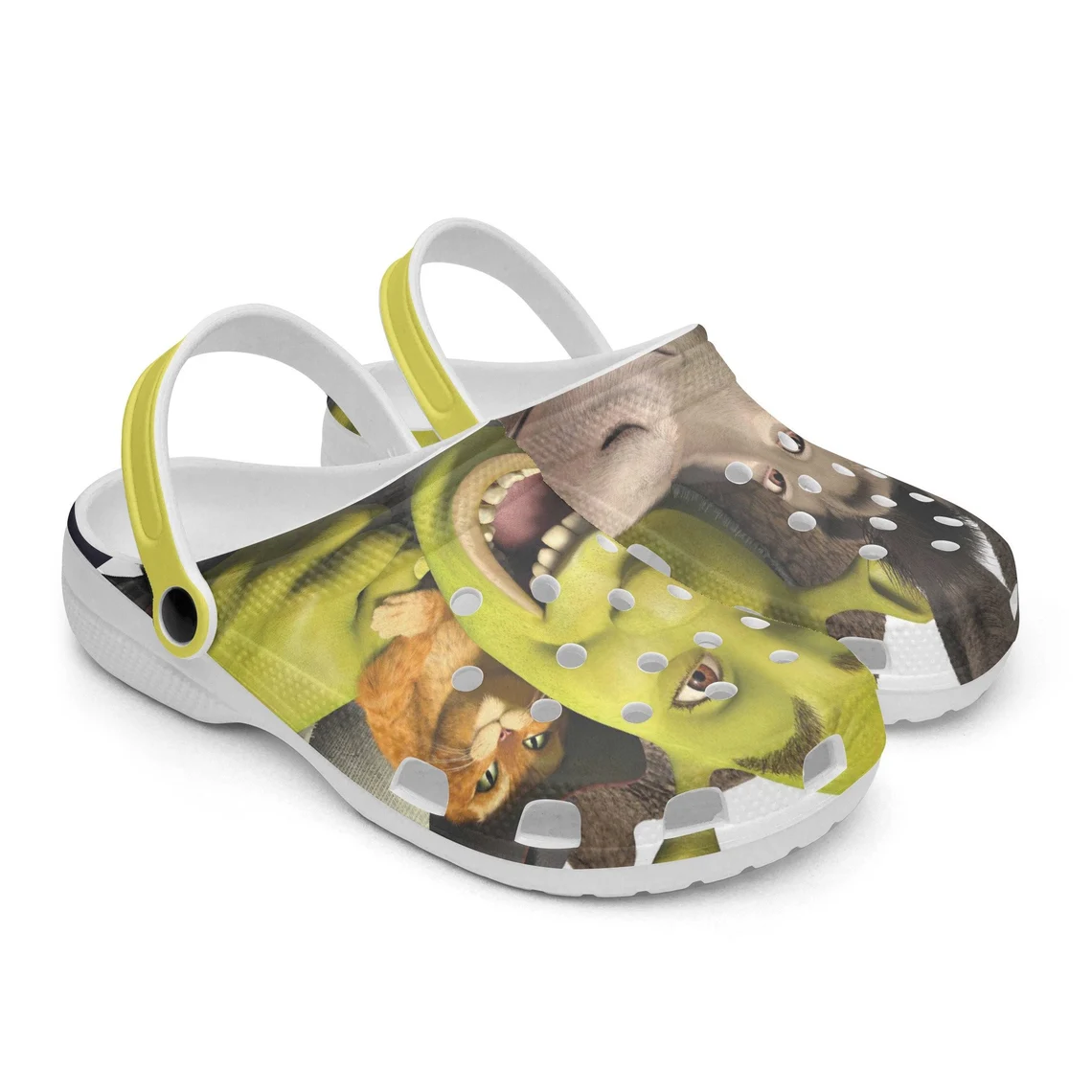 Merchidea Shrek Cartoon Crocs Crocband Shoes Clogs Custom Name For Men Women and Kids