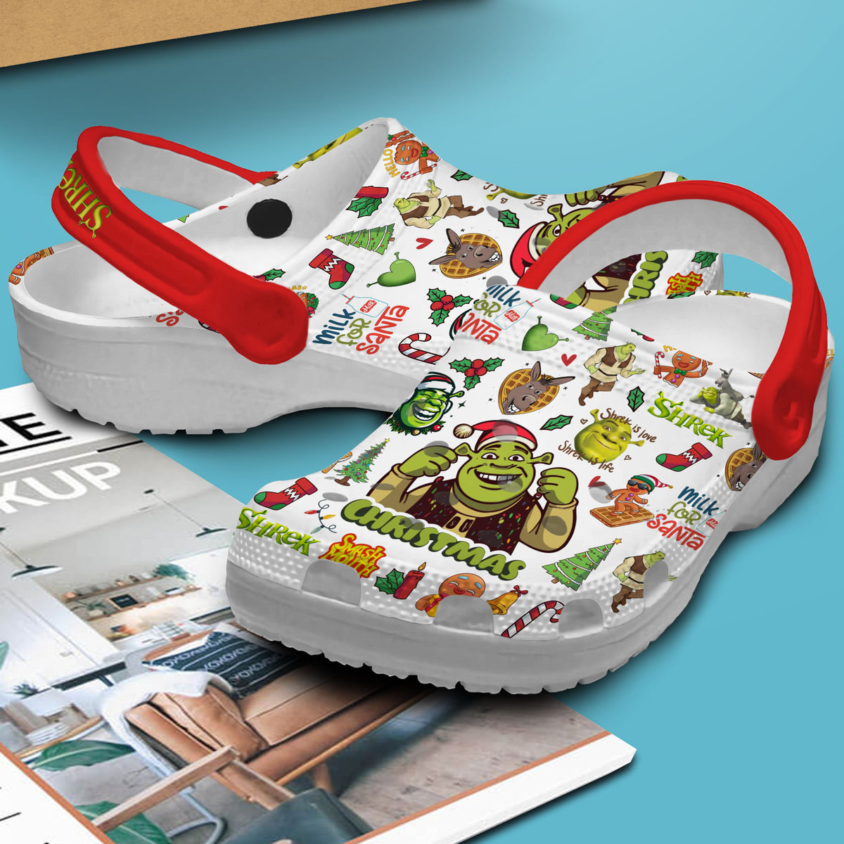 Merchidea Shrek Movie Crocs Crocband Clogs Shoes Comfortable For Men Women and Kids