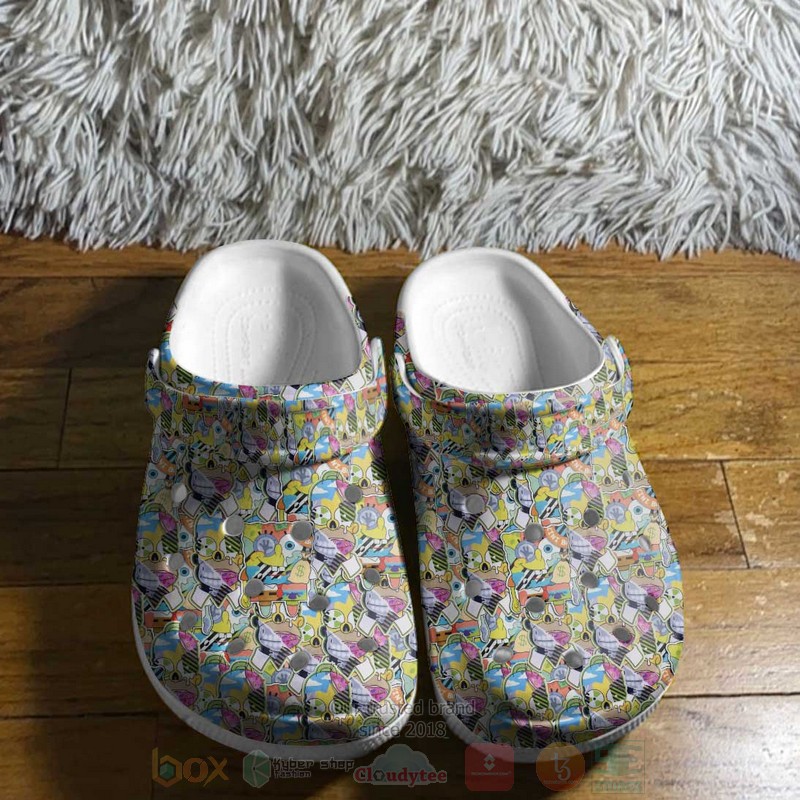 Merchidea Simpsons and Spongebob Squarepants Cartoon Crocs Crocband Clogs Shoes Comfortable For Men Women and Kids