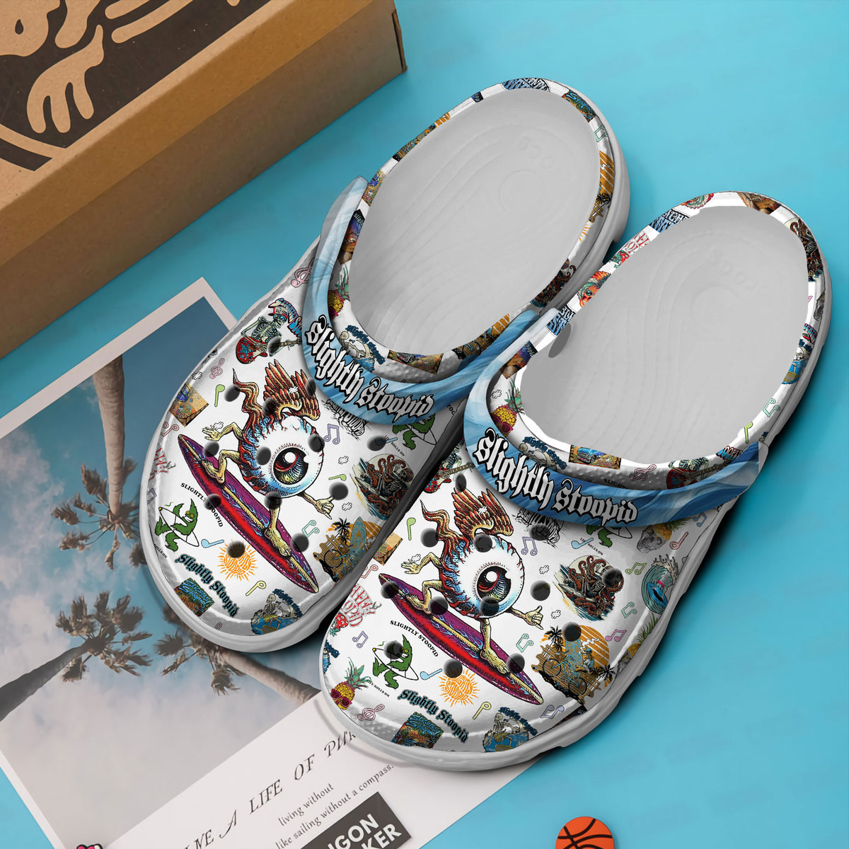 Merchidea Slightly Stoopid Music Crocs Crocband Clogs Shoes Comfortable For Men Women and Kids