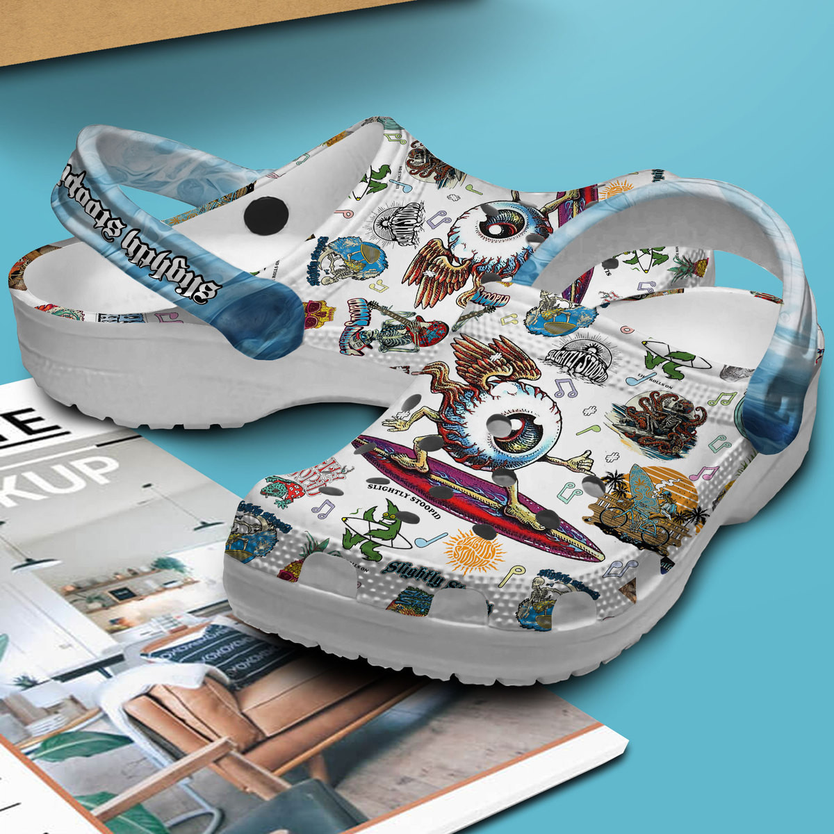 Merchidea Slightly Stoopid Music Crocs Crocband Clogs Shoes Comfortable For Men Women and Kids