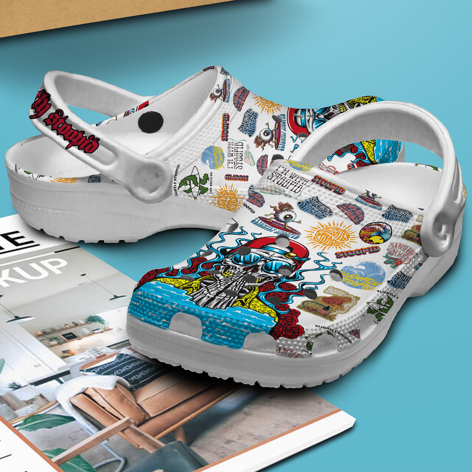 Merchidea Slightly Stoopid Music Crocs Crocband Clogs Shoes Comfortable For Men Women and Kids