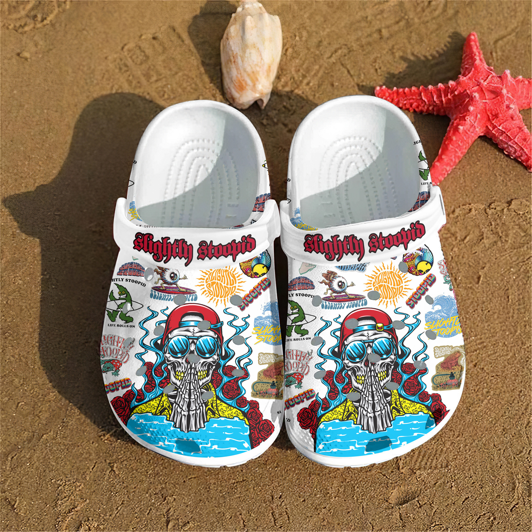 Merchidea Slightly Stoopid Music Crocs Crocband Clogs Shoes Comfortable For Men Women and Kids